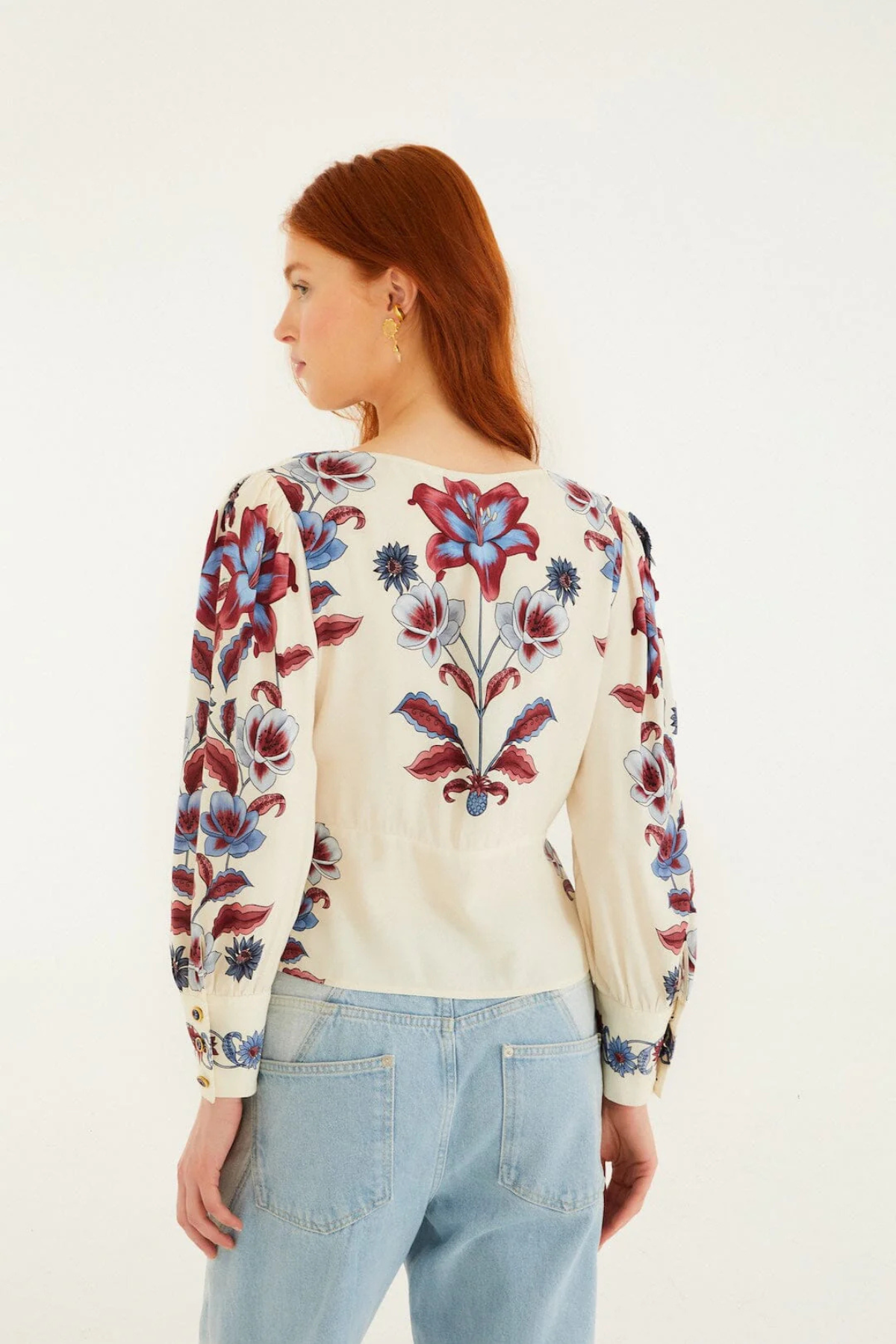 FARM RIO | MALU WINTER WHITE BLOUSE