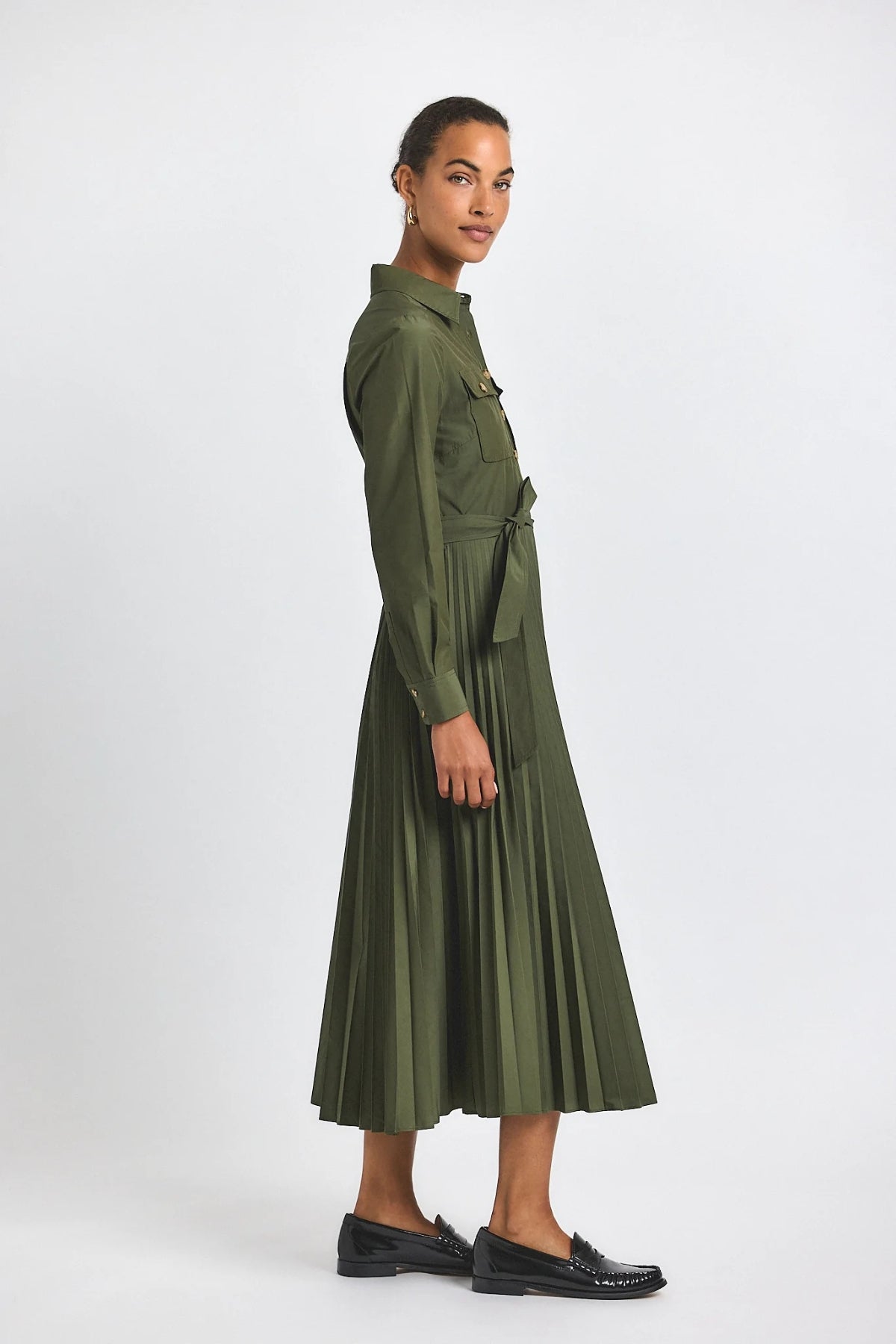 DEREK LAM | KENZA PLEATED SHIRT DRESS