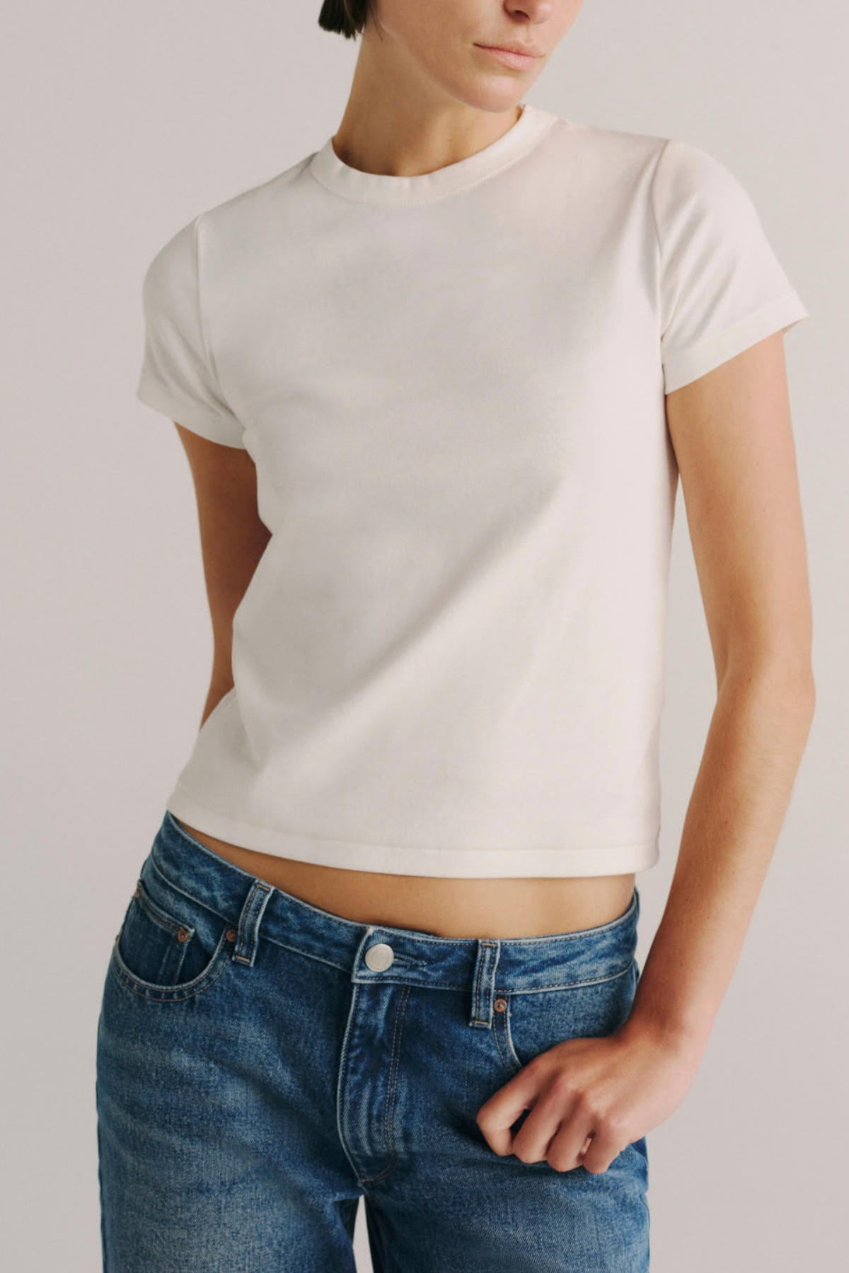DL1961 | SHRUNKEN TEE - WHITE