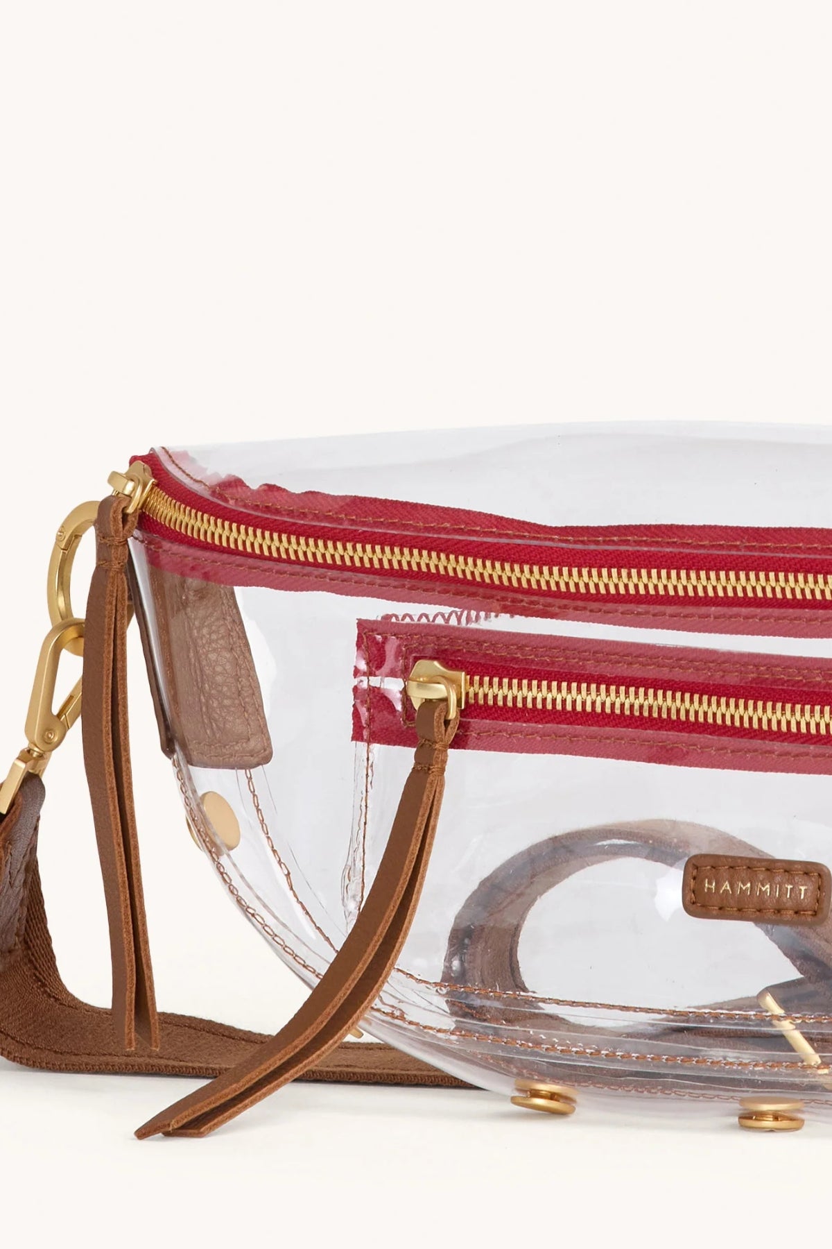 HAMMITT | Charles Crossbody Medium - Clear Mahogany