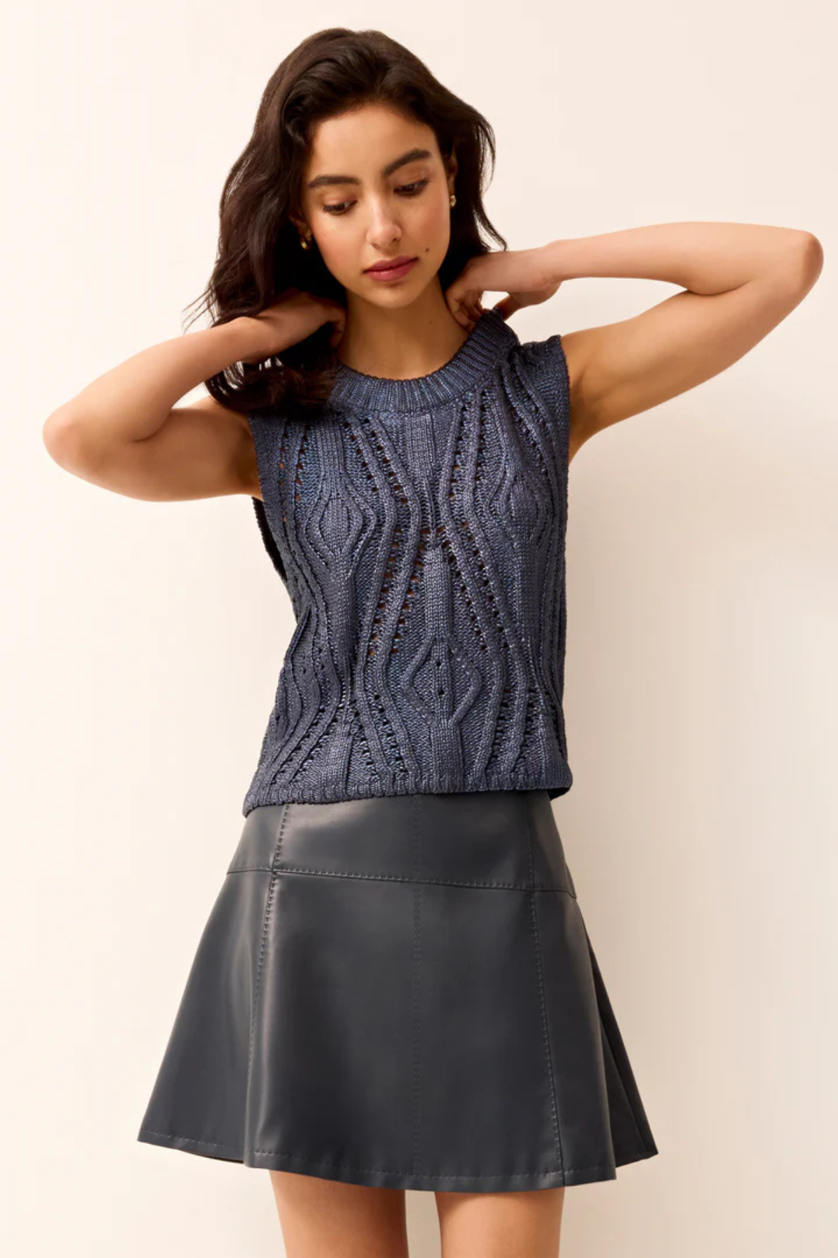 MARIE OLIVER | CRAWFORD SKIRT- NAVY