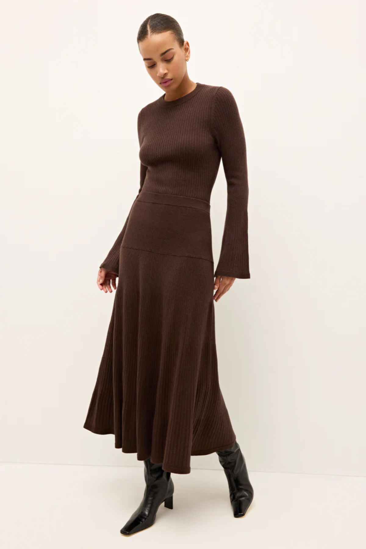 MARIE OLIVER | KAYLAN SKIRT- CACAO