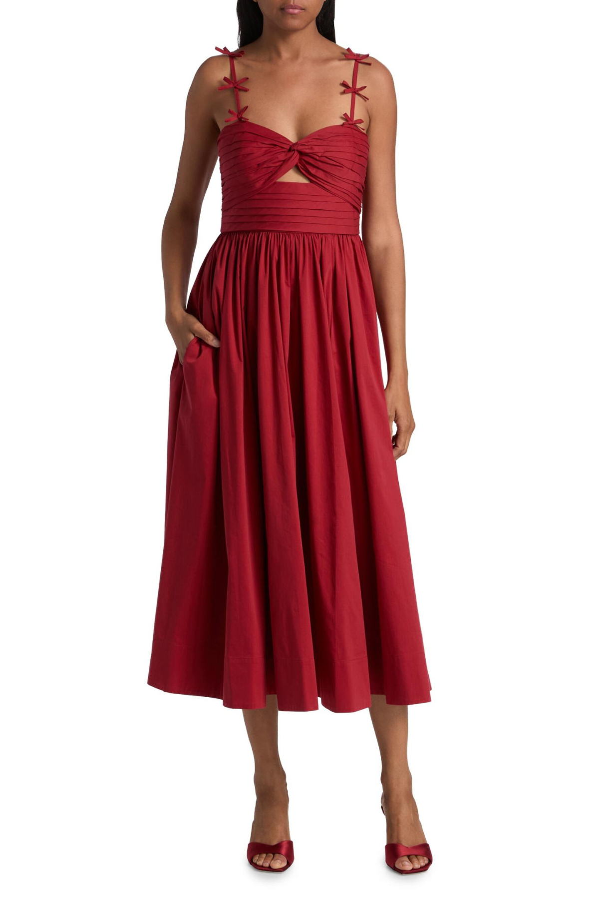 CINQ A SEPT | Agnes Dress- Cherry Rose
