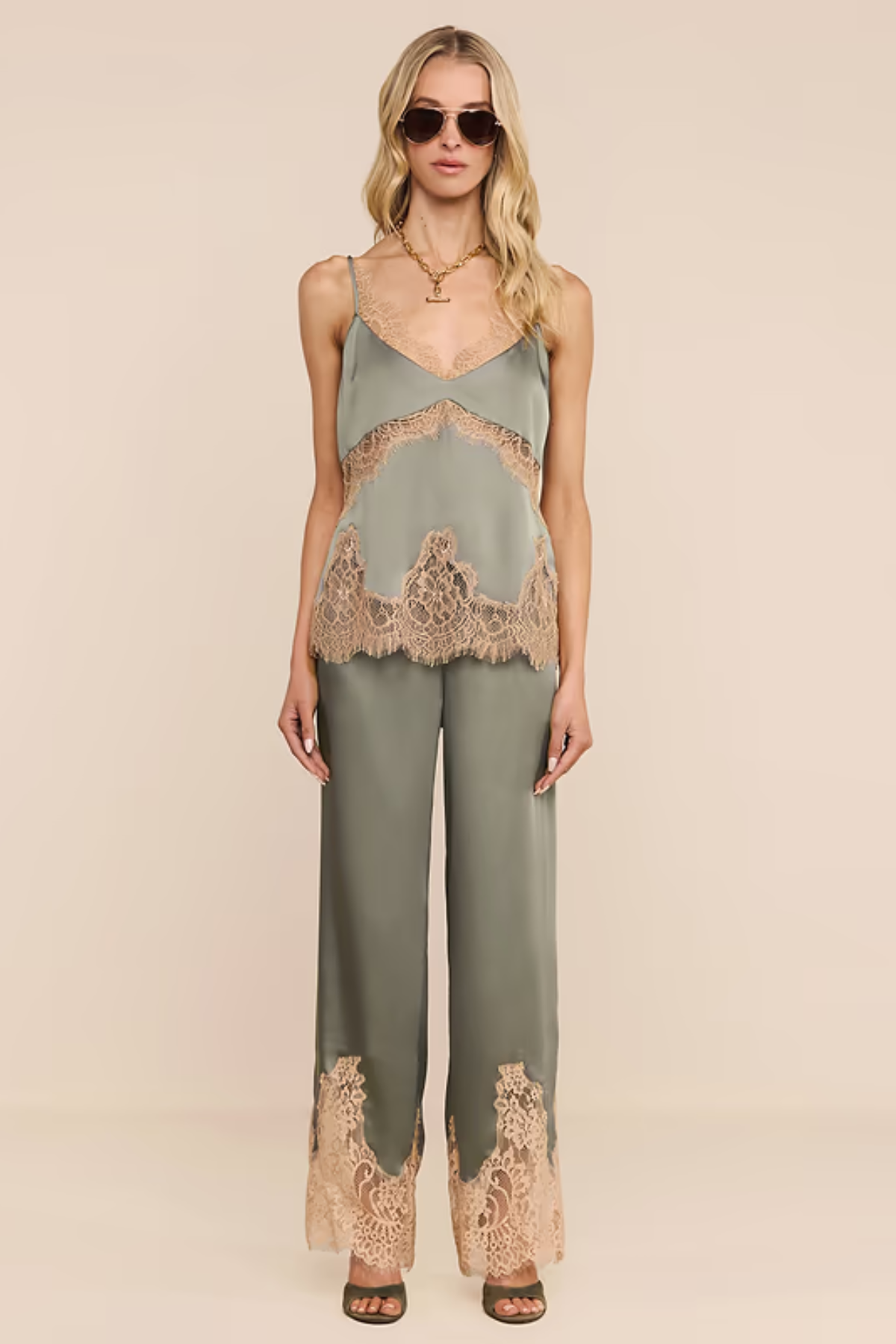 Mitsu Lace Trim Cami
