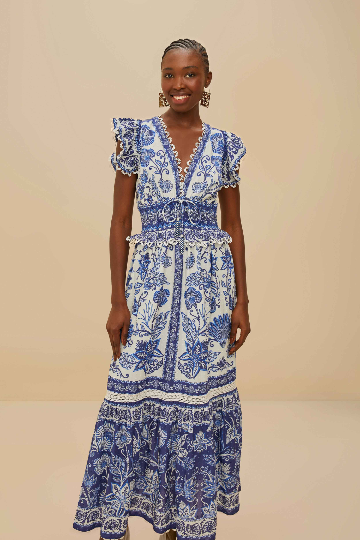 SHELL GARDEN MAXI DRESS