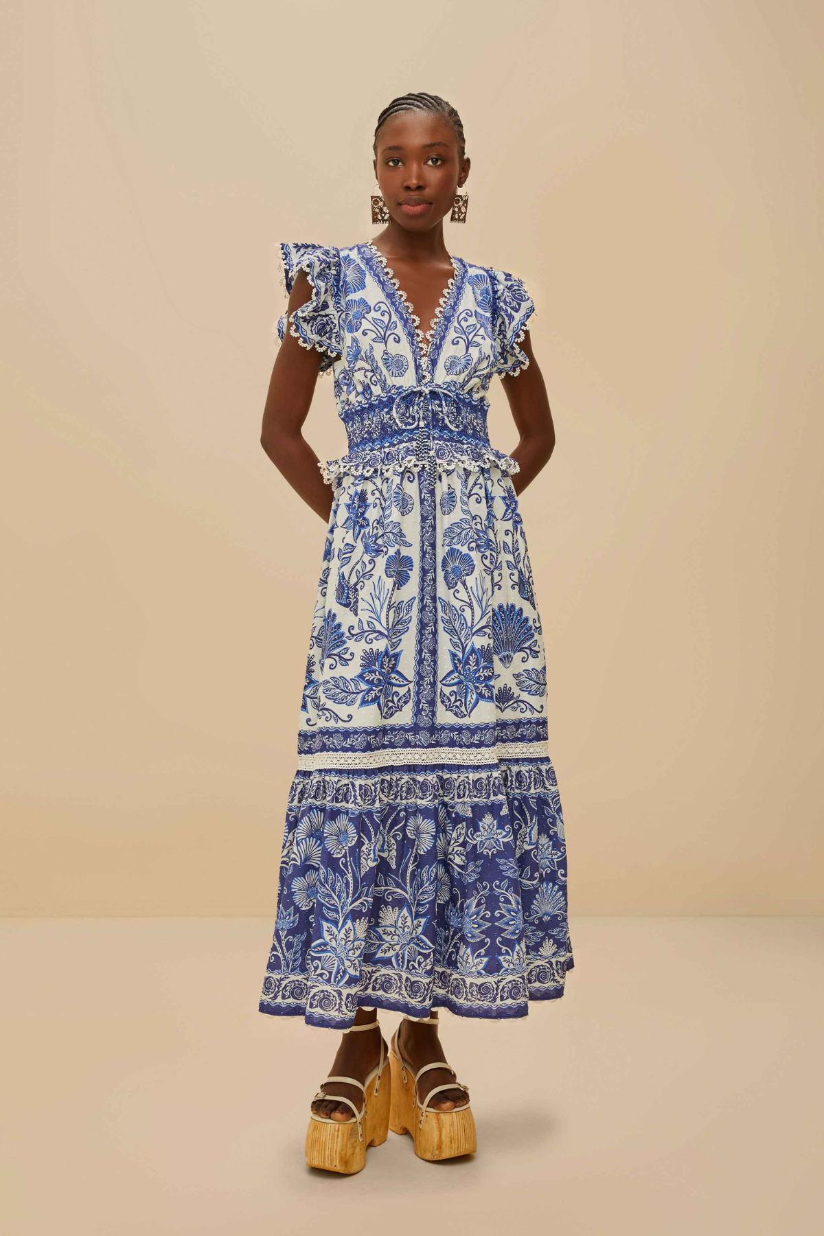 SHELL GARDEN MAXI DRESS
