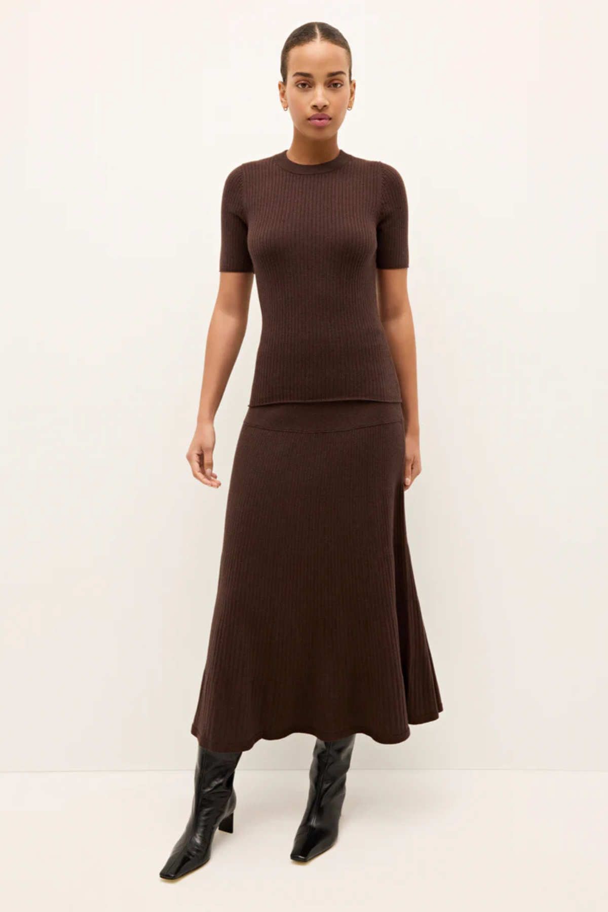 MARIE OLIVER | KAYLAN SKIRT- CACAO