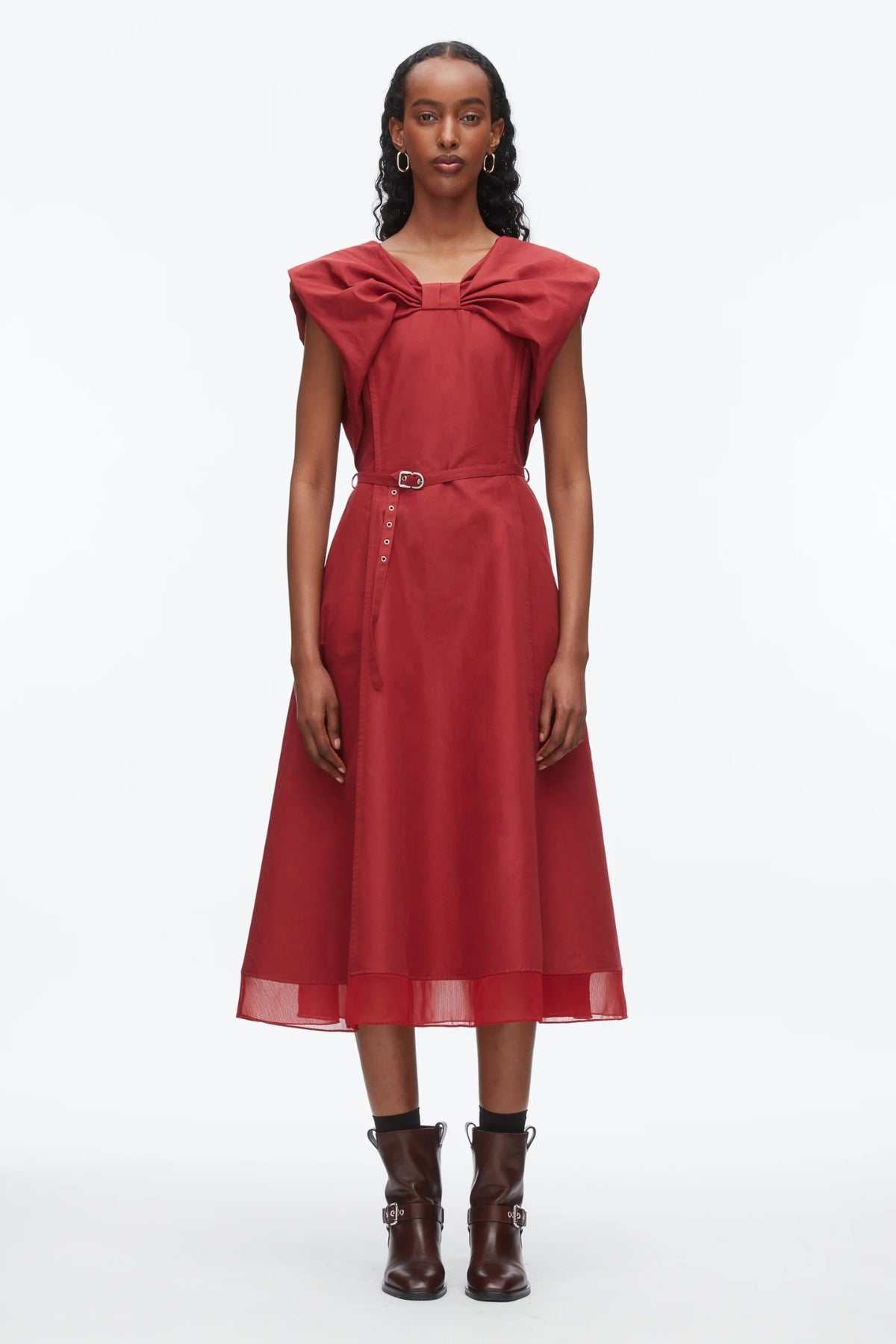 PHILLIP LIM | BOW DRESS WITH BELT