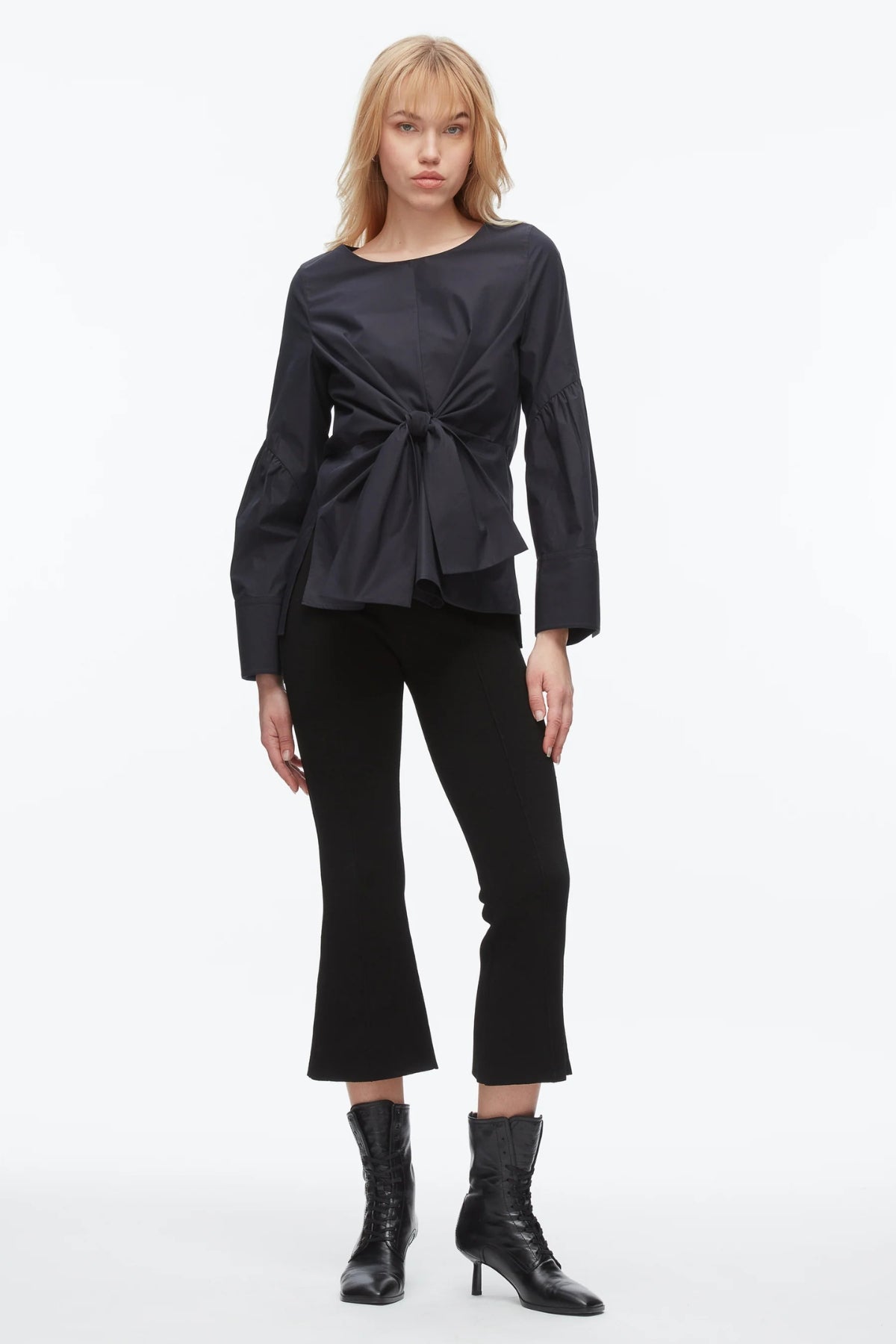 PHILLIP LIM | FRONT TIE SHIRT