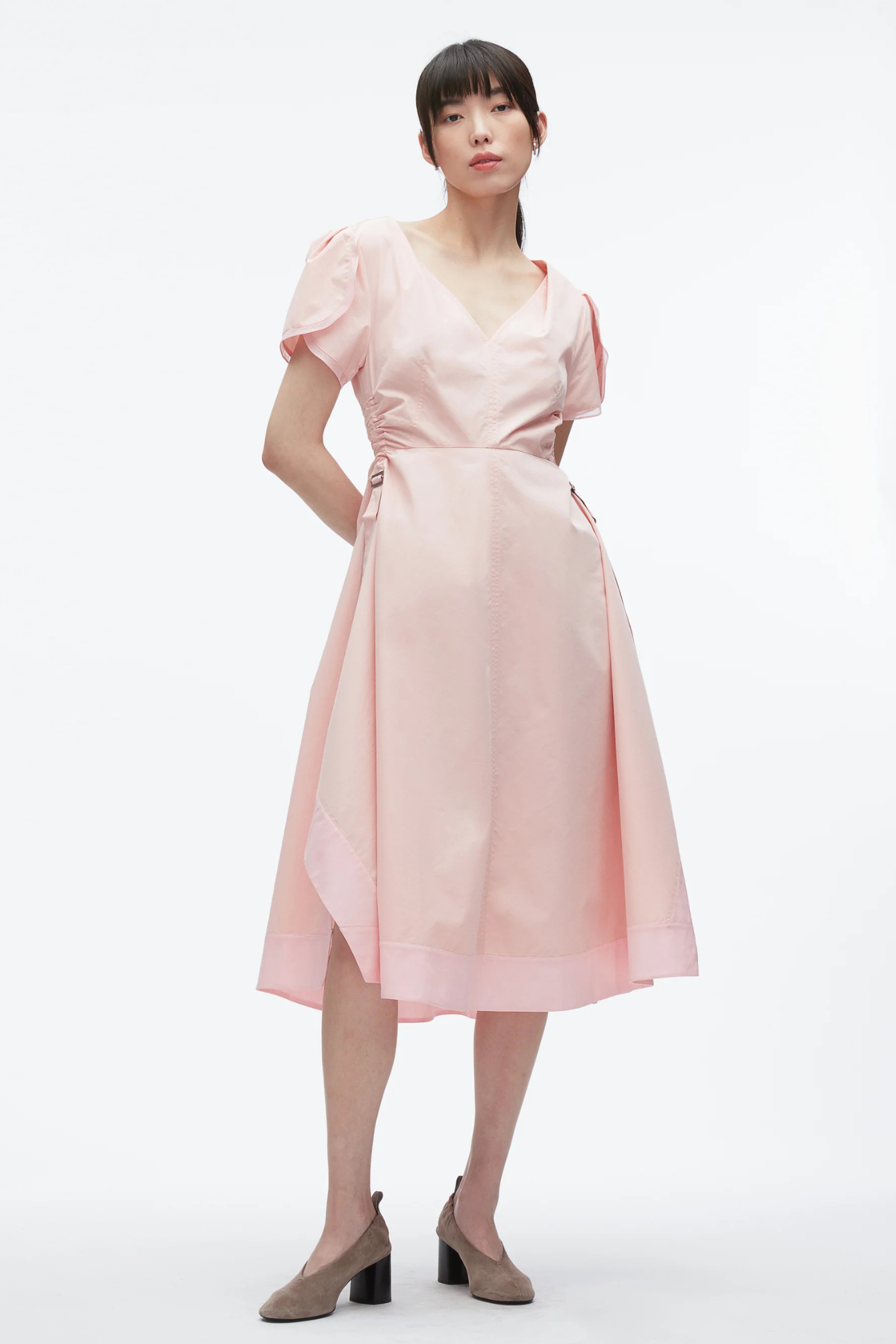3.1 PHILIP LIM | Tulip Sleeve V-Neck Dress
