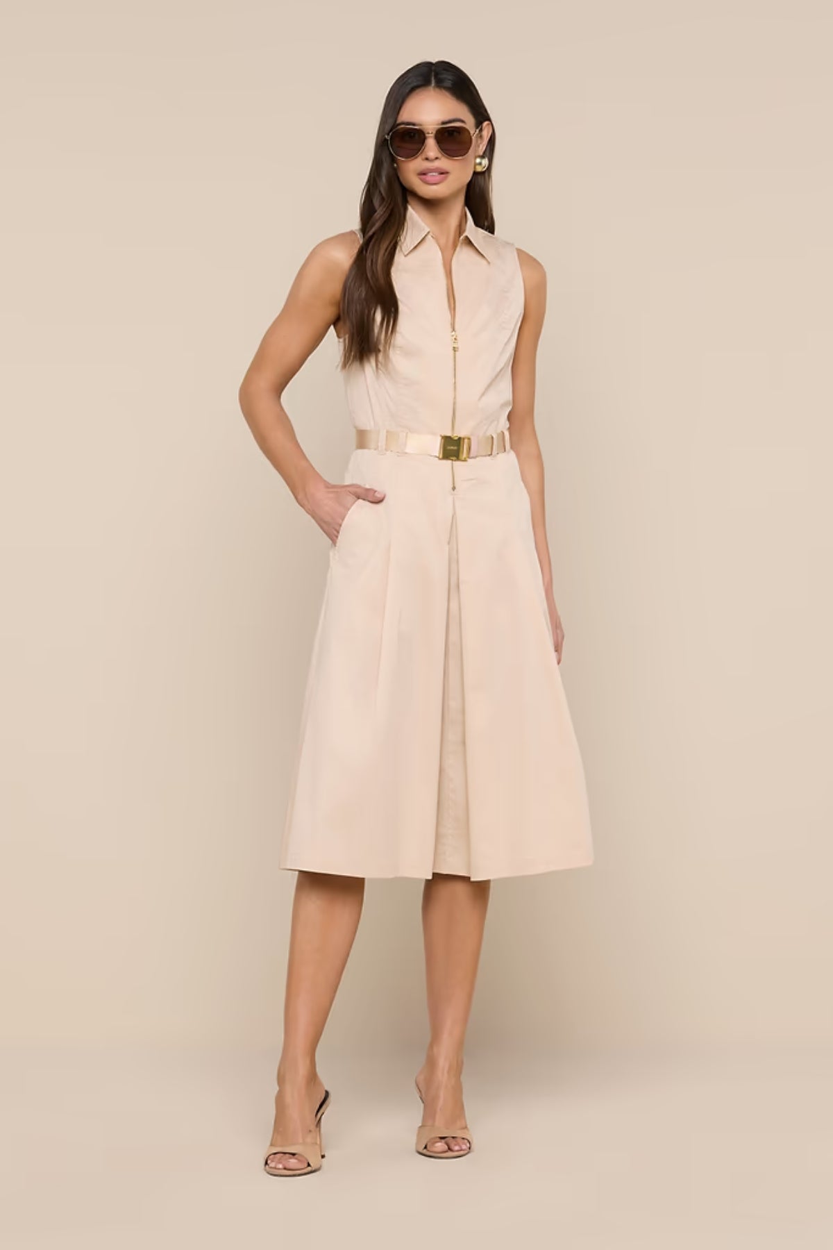 L’AGENCE | Kylo Belted Shirt Dress