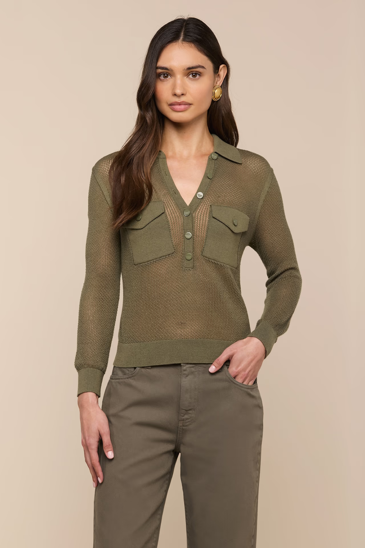 Carine Collared Sweater