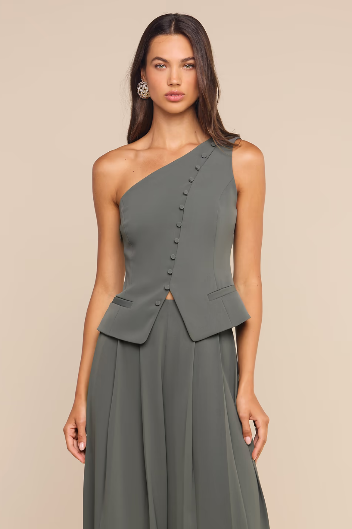 L'agence | Zinnia One Shoulder Vest