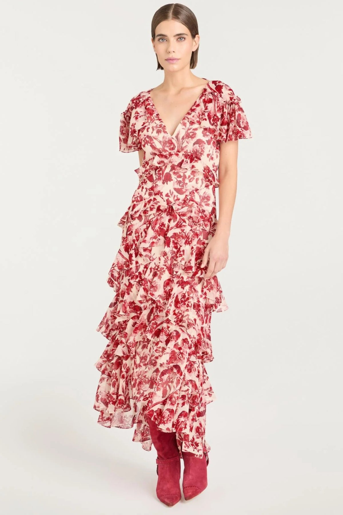 CINQ A SEPT | Floral Ribbons Tatum Dress
