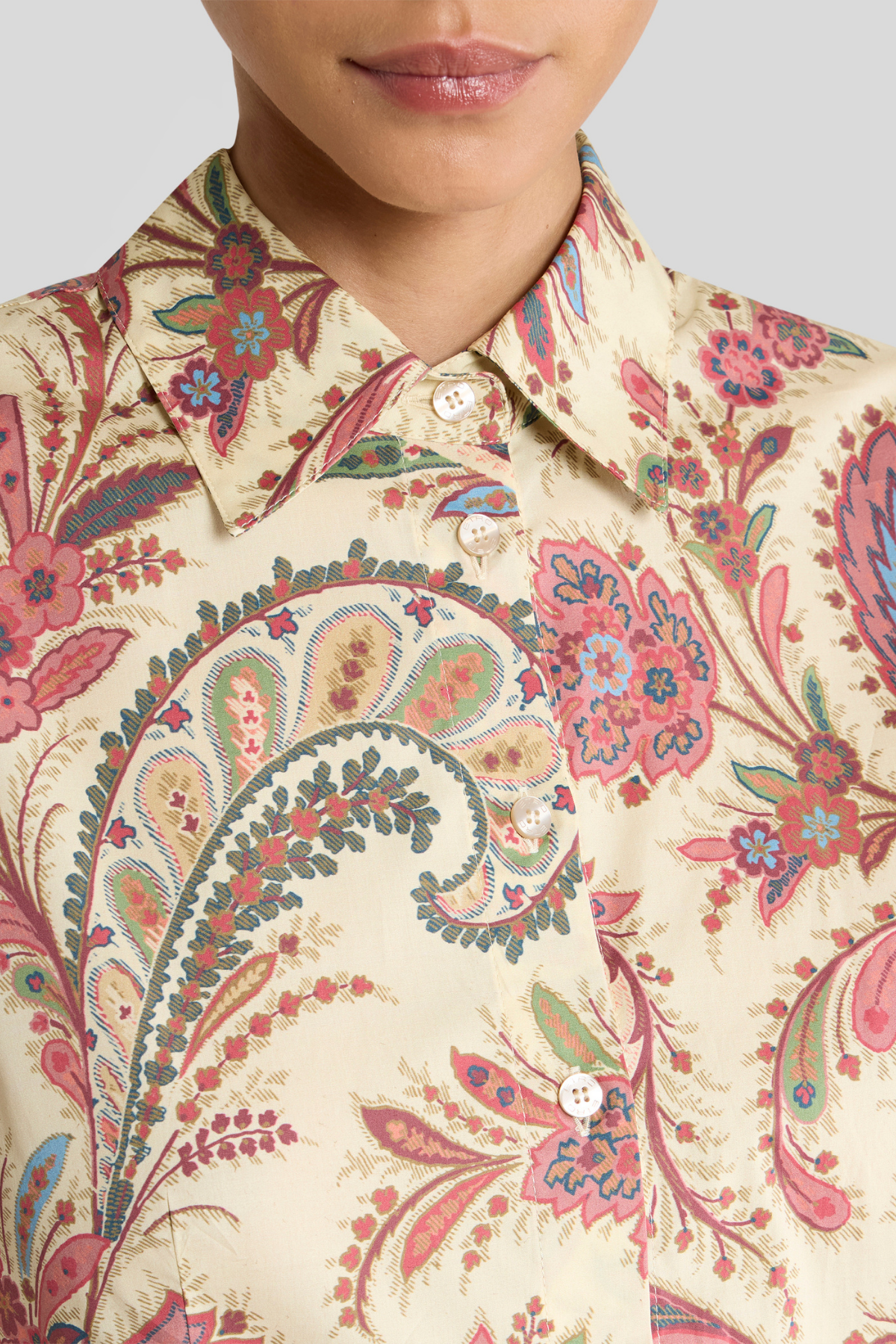 ETRO | Pink Neutral Paisley Blouse