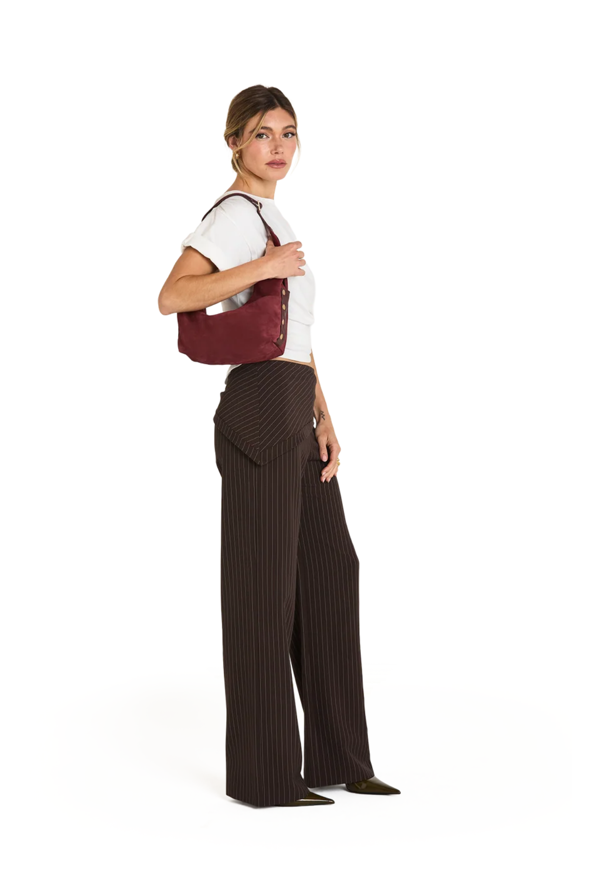 Hammitt | Tom Zip Med Cherrywood Suede