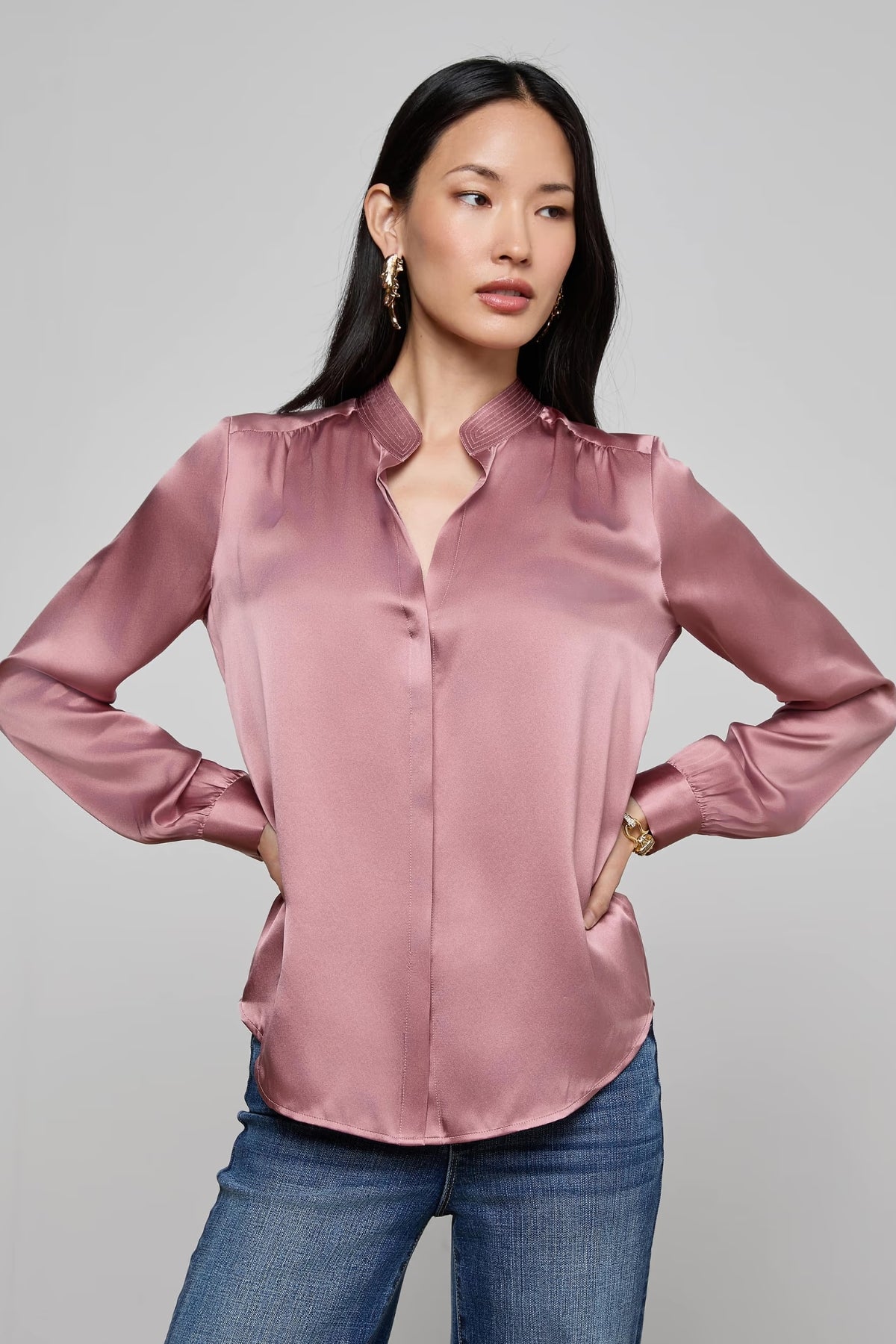 L'AGENCE | BIANCA BLOUSE