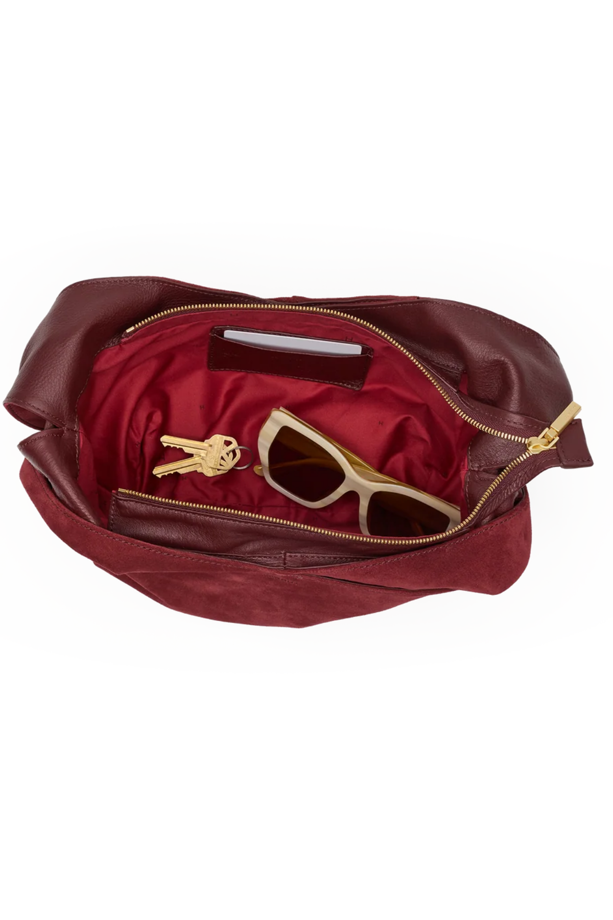 Hammitt | Tom Zip Med Cherrywood Suede