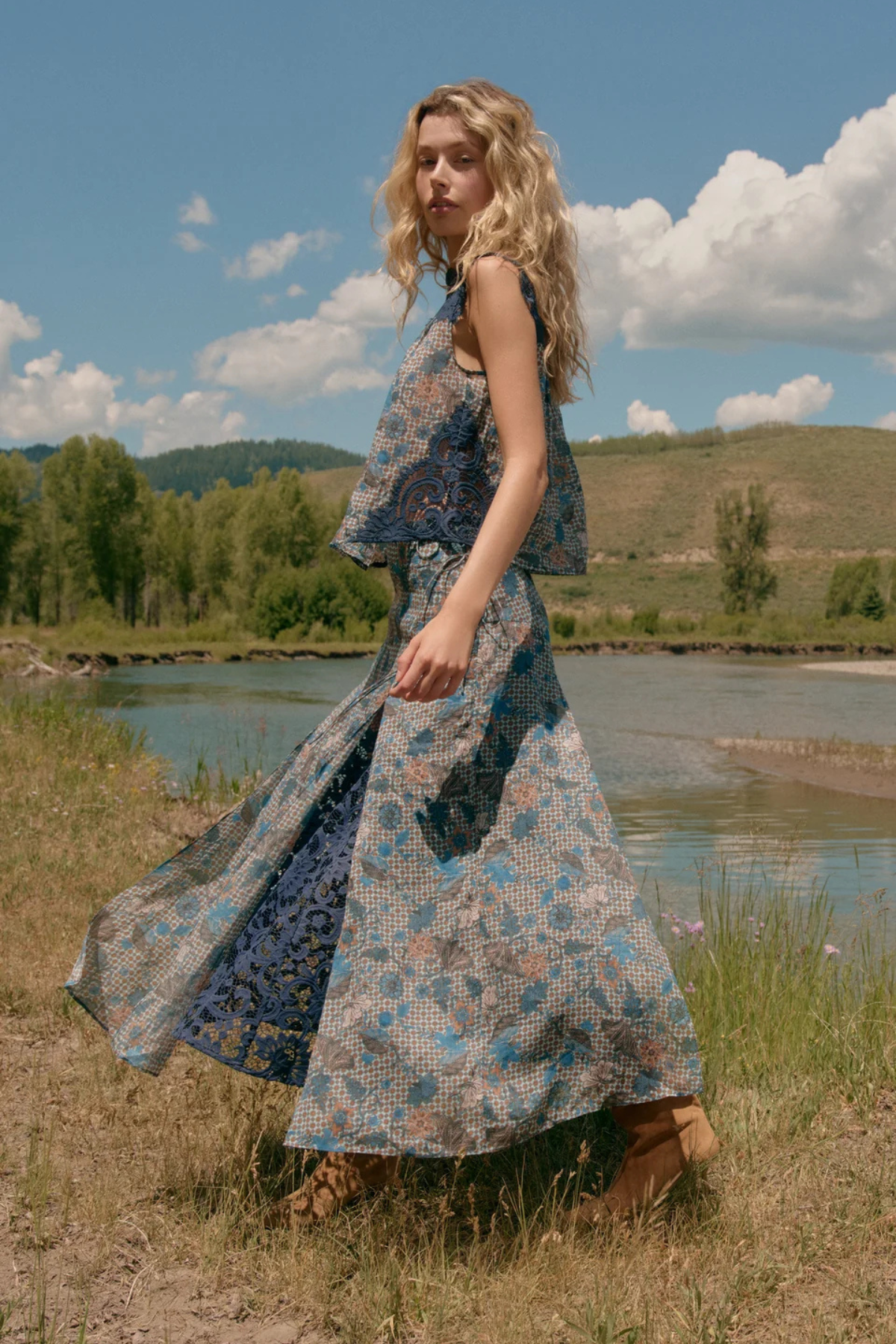 Marie Oliver | Gracen Skirt Aegean