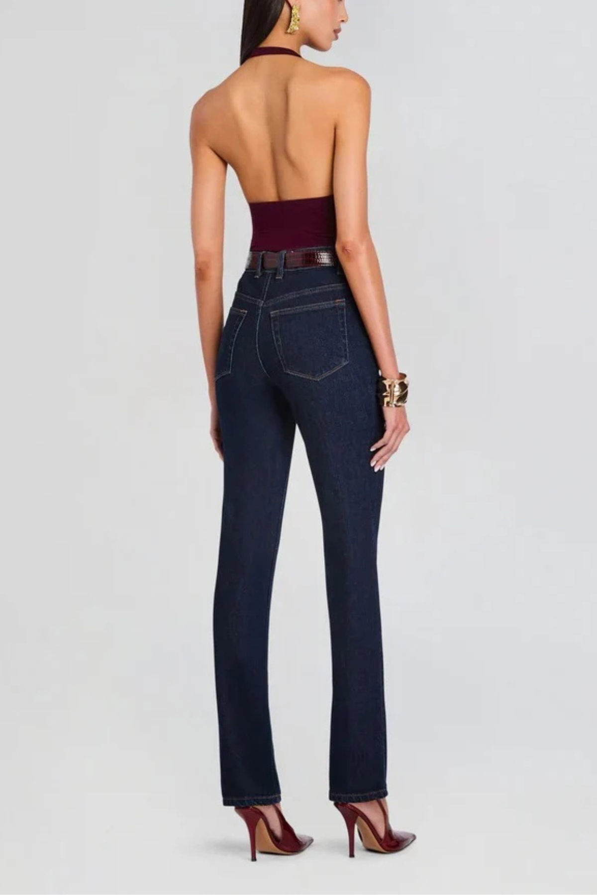 Sans Faff | Halter Bodysuit - Bordeaux
