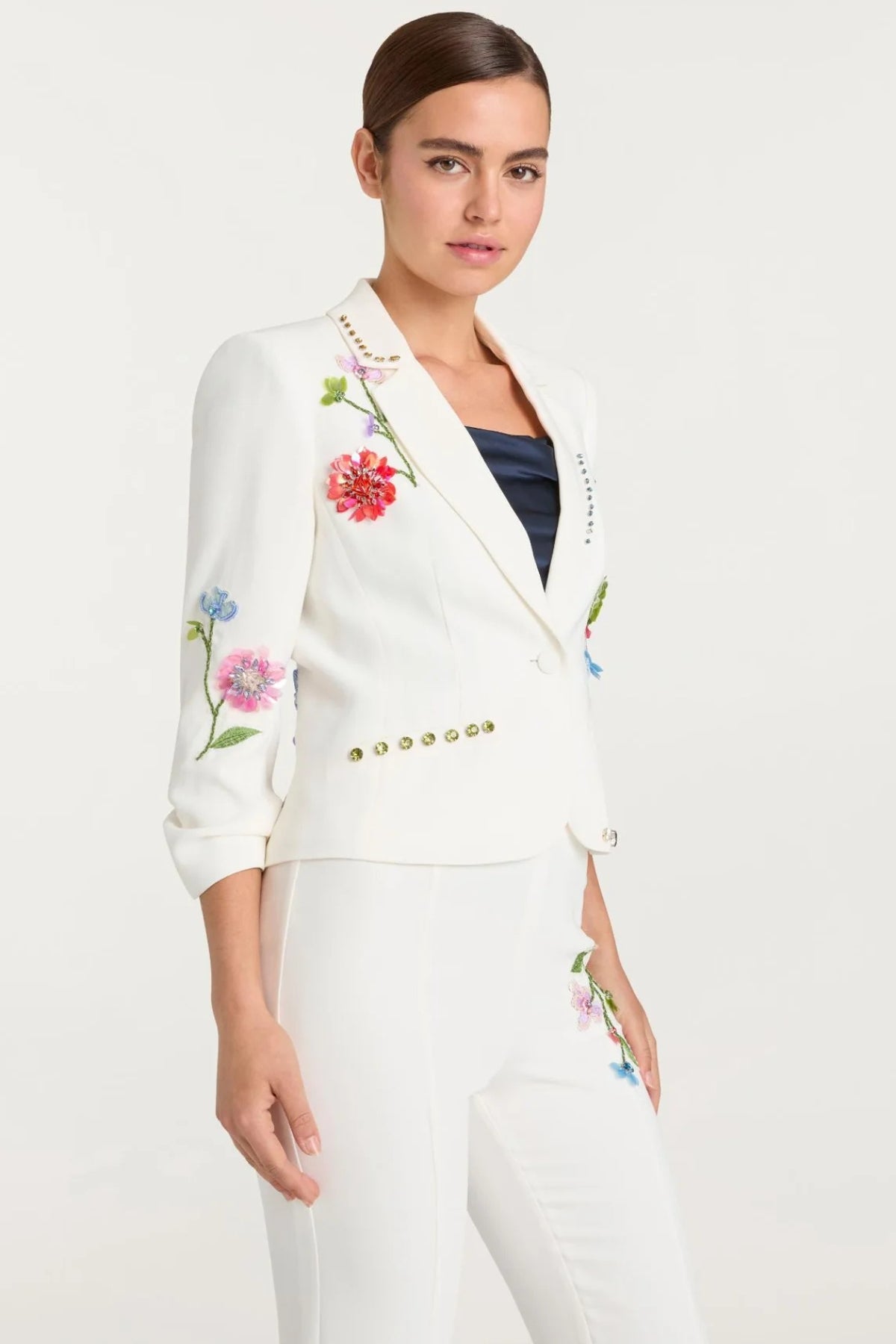 CINQ A SEPT | Floral Vine le Petit Khloe Blazer
