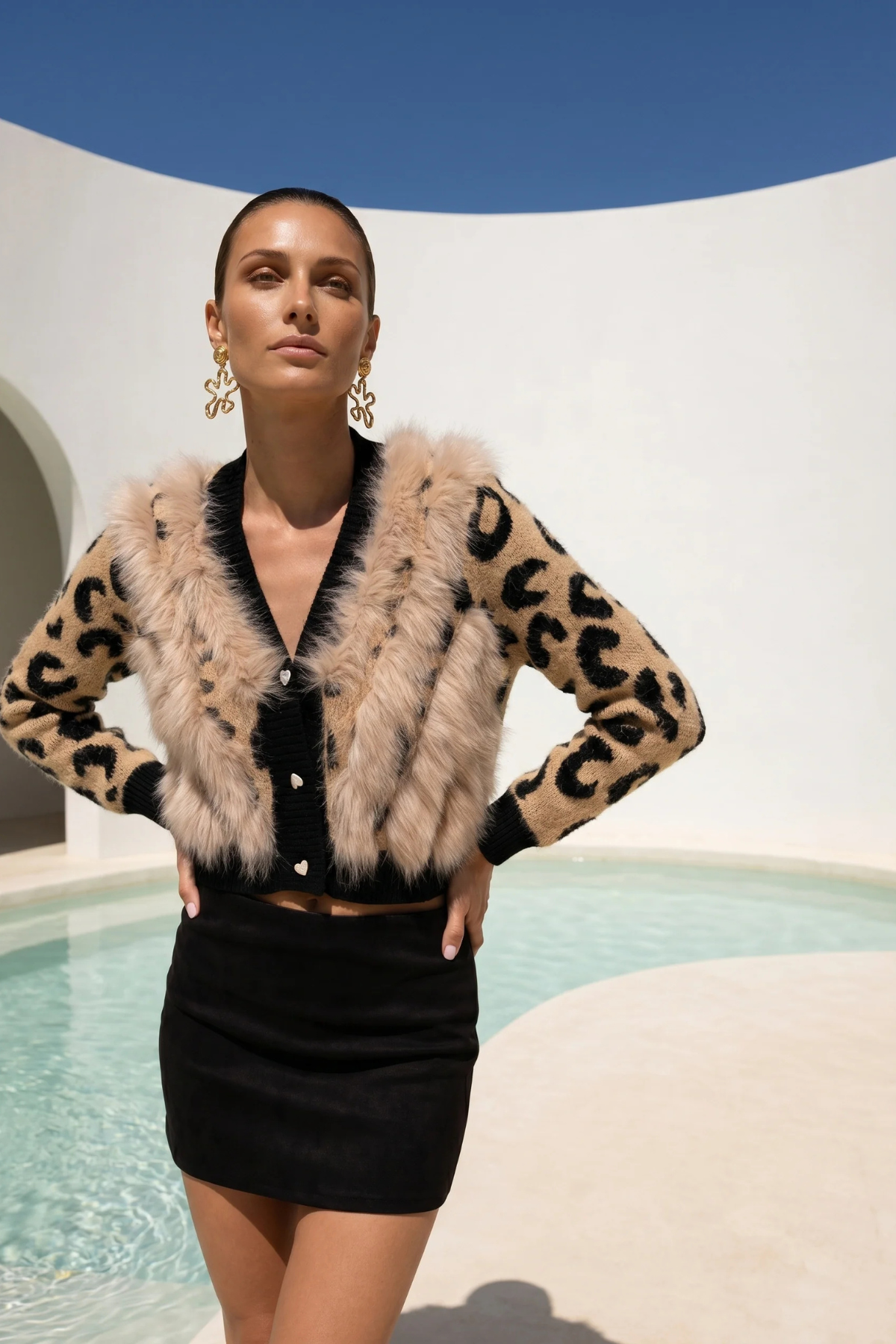 Animal Instincts Fur Cardigan