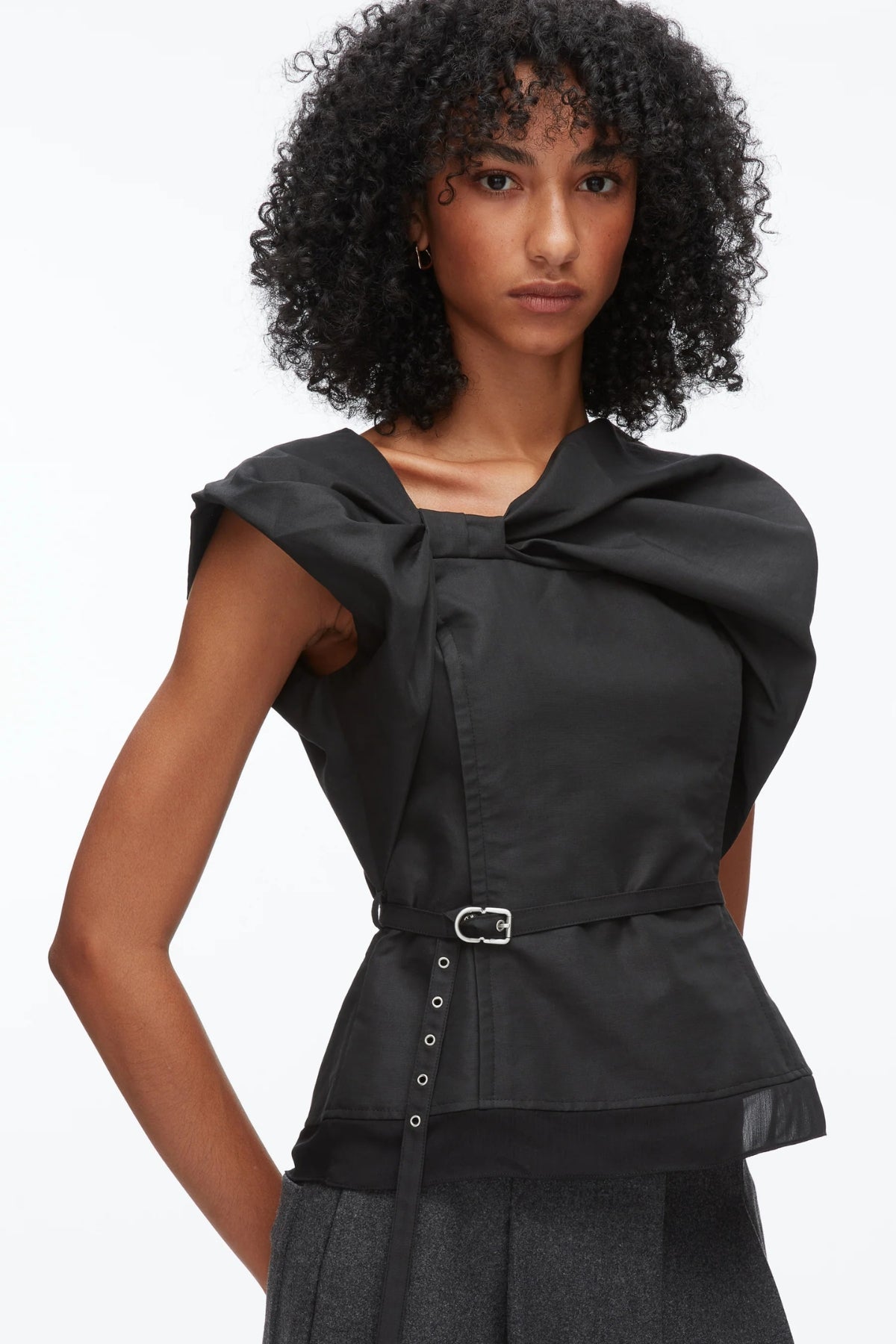 PHILLIP LIM | BOW TOP WITH BELT