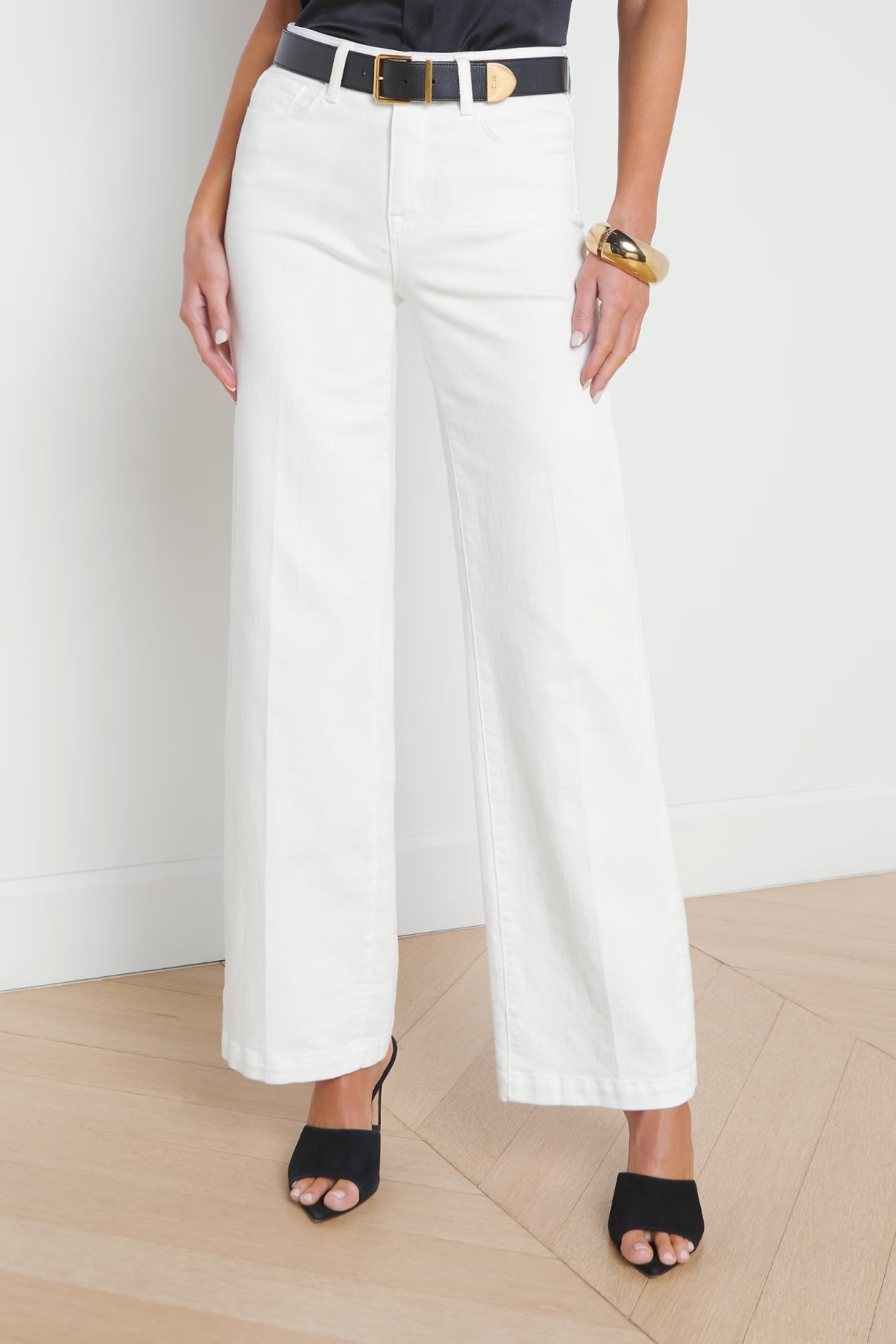 L'AGENCE | SCOTTIE WIDE LEG- BLANC