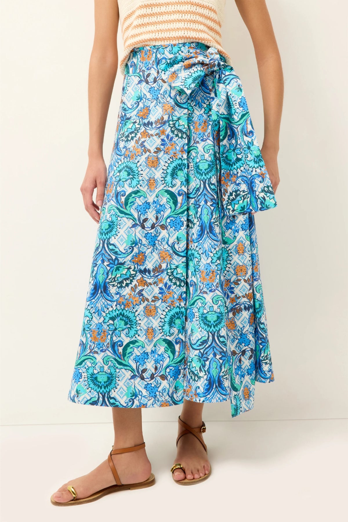 MARIE OLIVER | Estine Wrap Skirt - Chateau