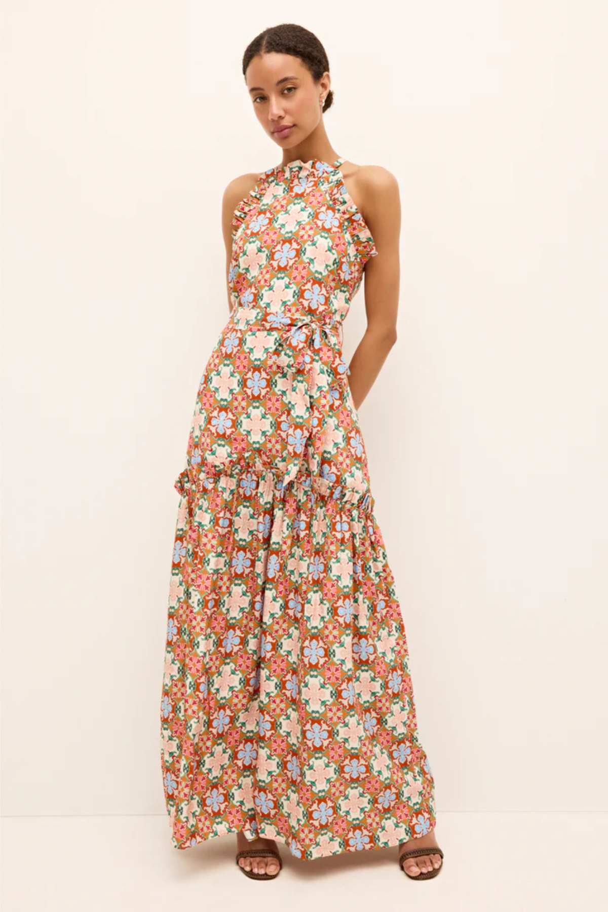 MARIETTE DRESS - OLIVE 5-7Y アポリナ apolina MARIETTE DRESS