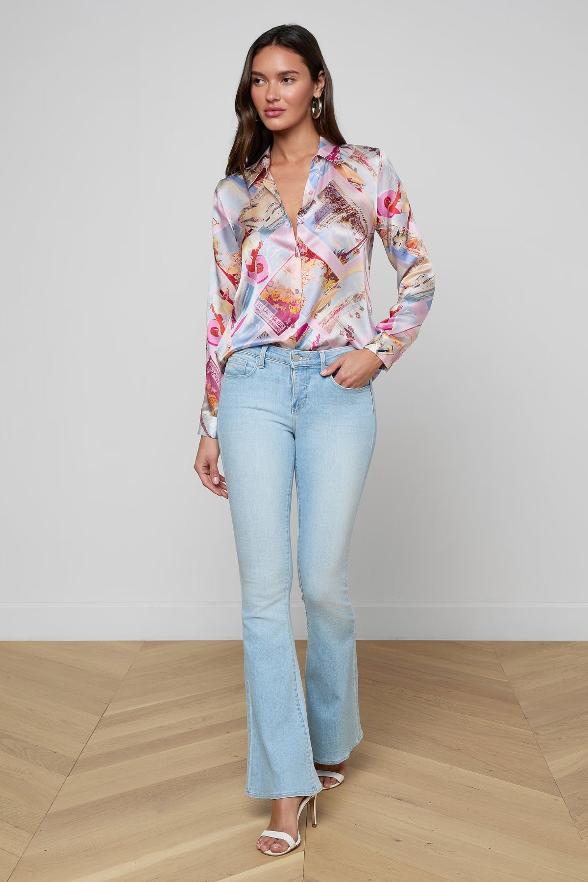 L'AGENCE | TYLER BLOUSE- POSTCARD