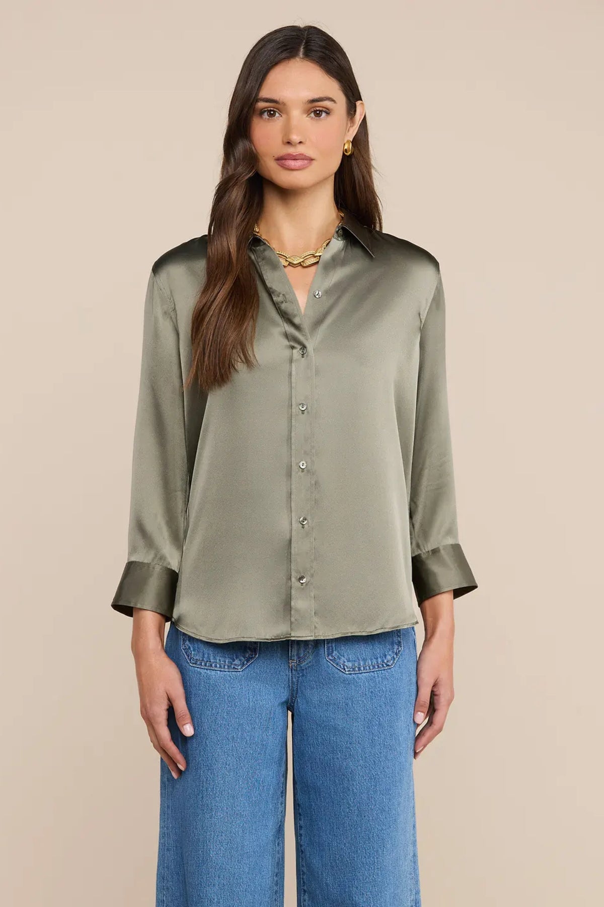 L'AGENCE | Dani 3/4 Sleeve Blouse