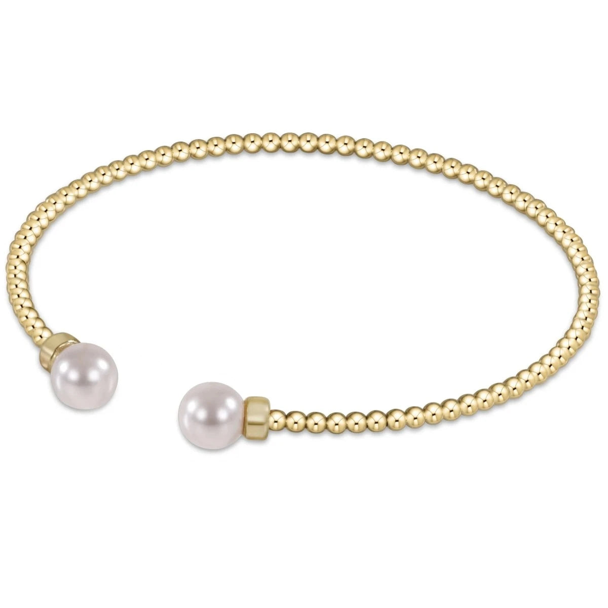 Classic Gold 2mm Cuff-Pearl