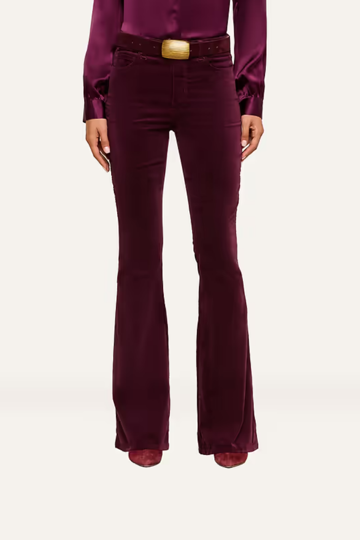 L'AGENCE | Marty H/r Flare- Sangria