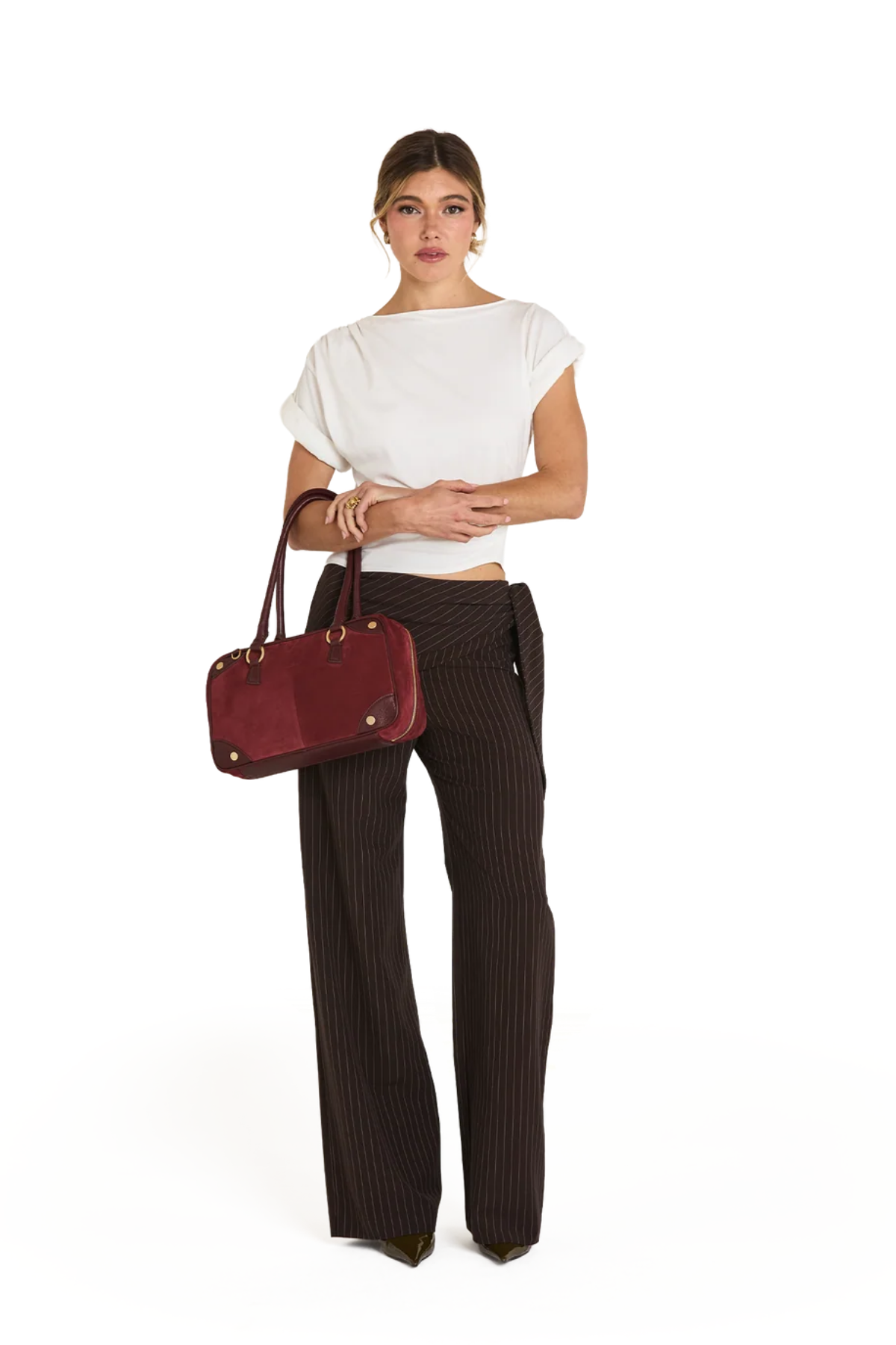 Hammitt | Meredith Med Cherrywood Suede