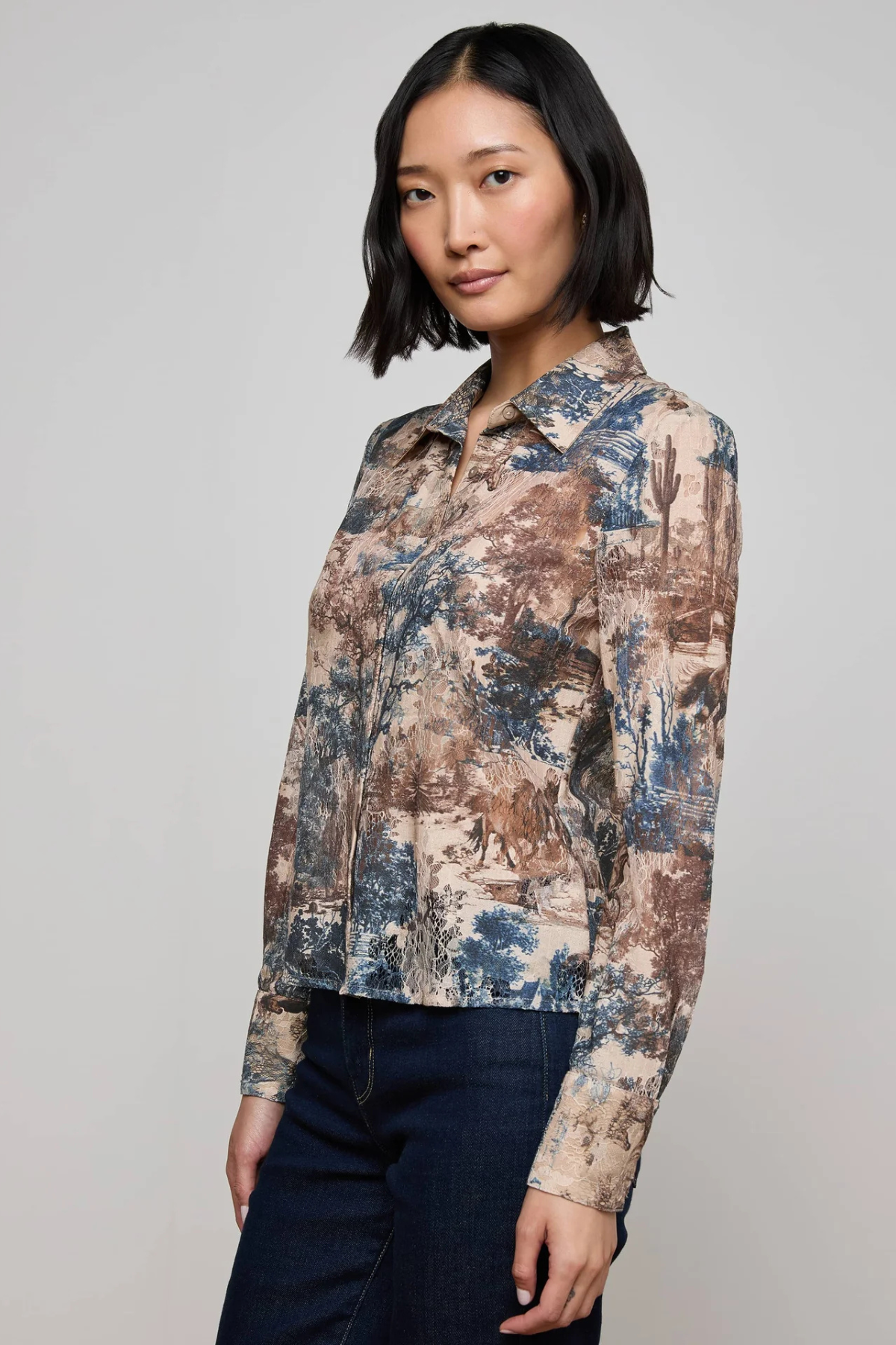 L’AGENCE | MAIA LACE BLOUSE
