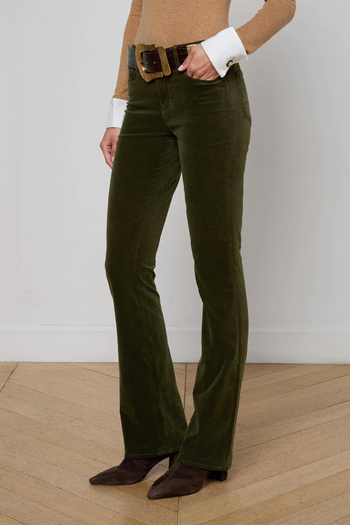 L'AGENCE | STEVIE STRAIGHT - DEEP OLIVE