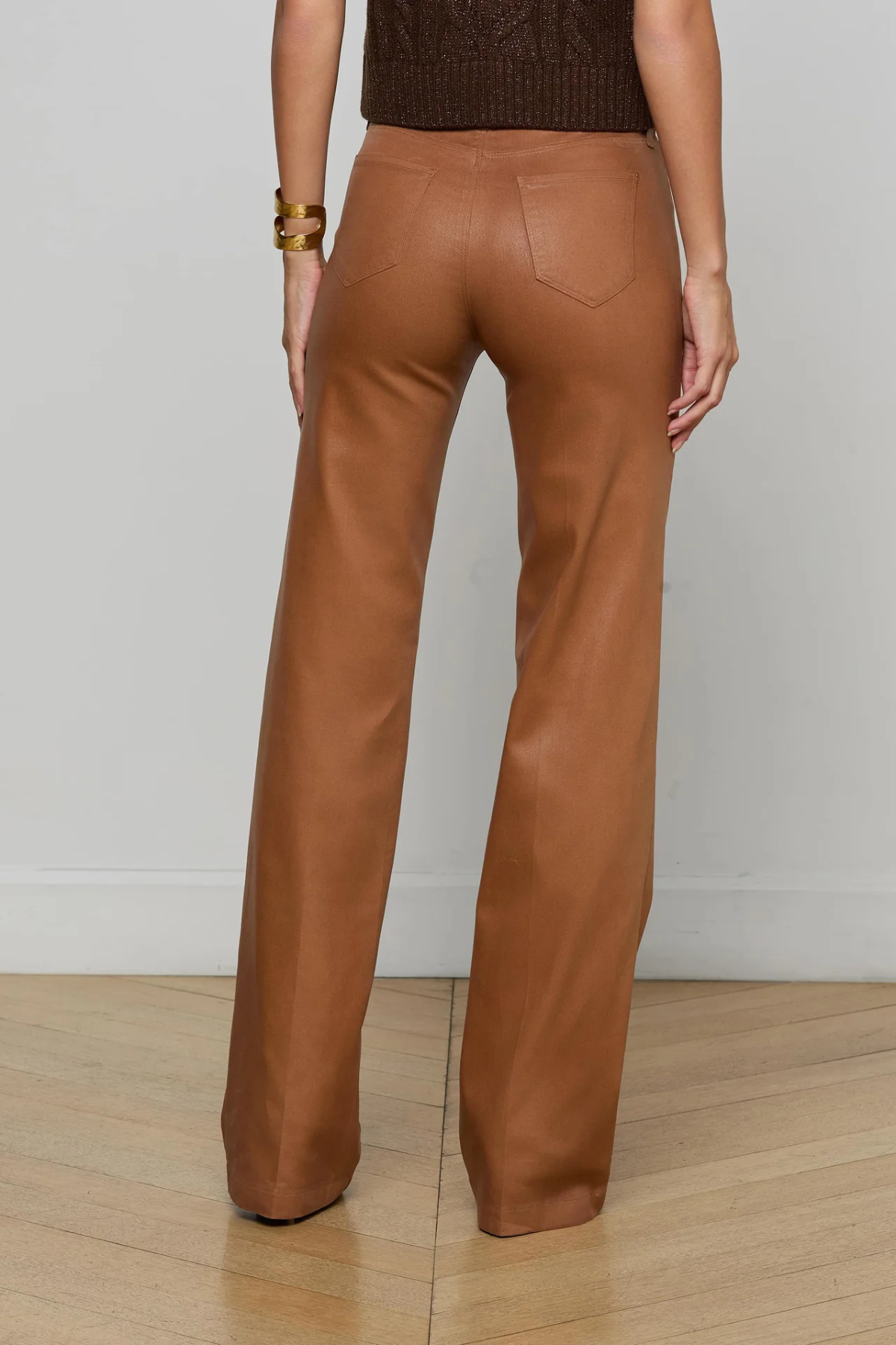 L’AGENCE | CLAYTON WIDE LEG- COGNAC