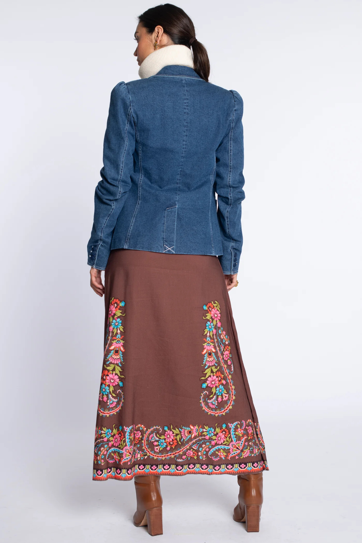 Elizabeth James | Anita Skirt Brown