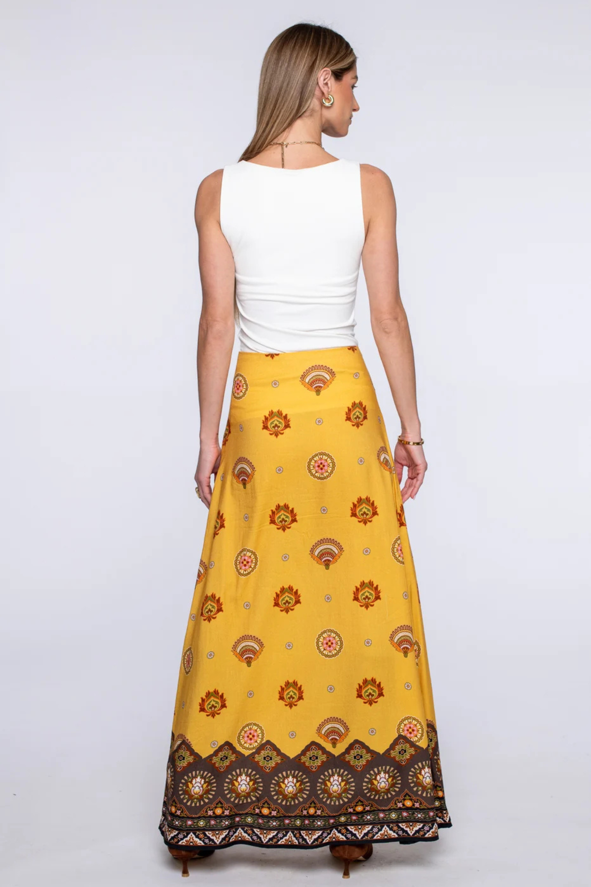 Elizabeth James | Anita Skirt Gold Medallion
