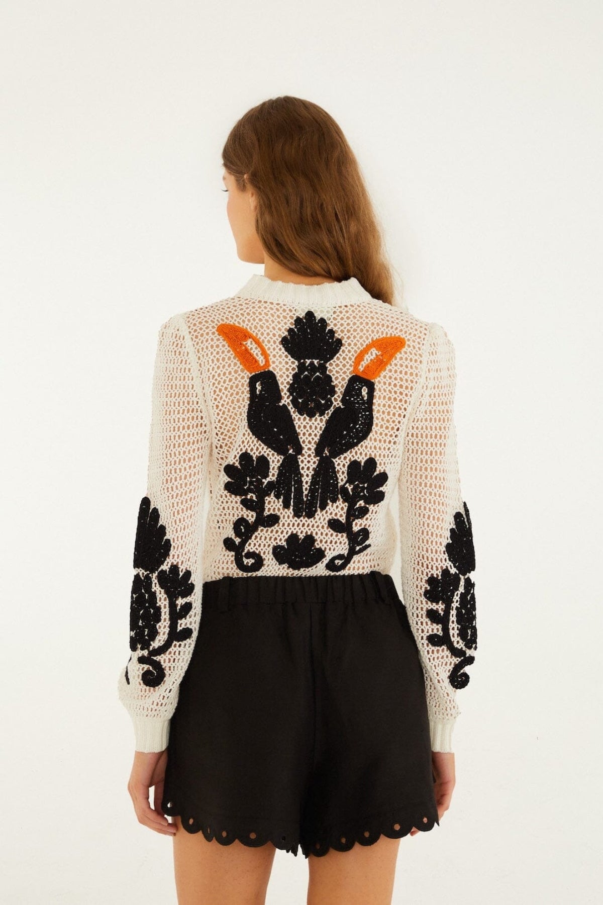 FARM RIO | ARTISANAL BLACK SHORT