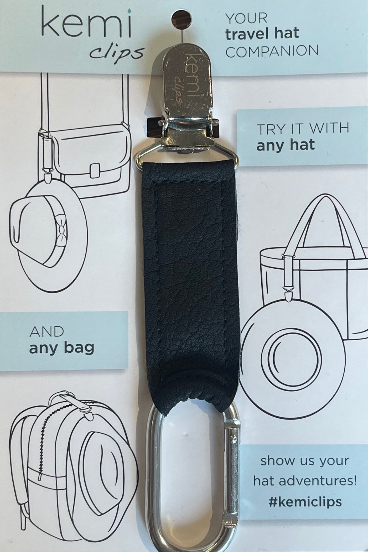 Kemi Hat Clip - Black