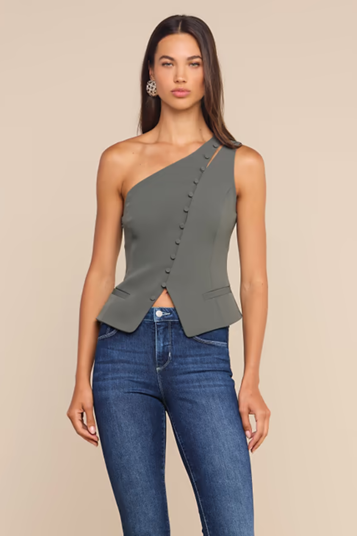 L'agence | Zinnia One Shoulder Vest