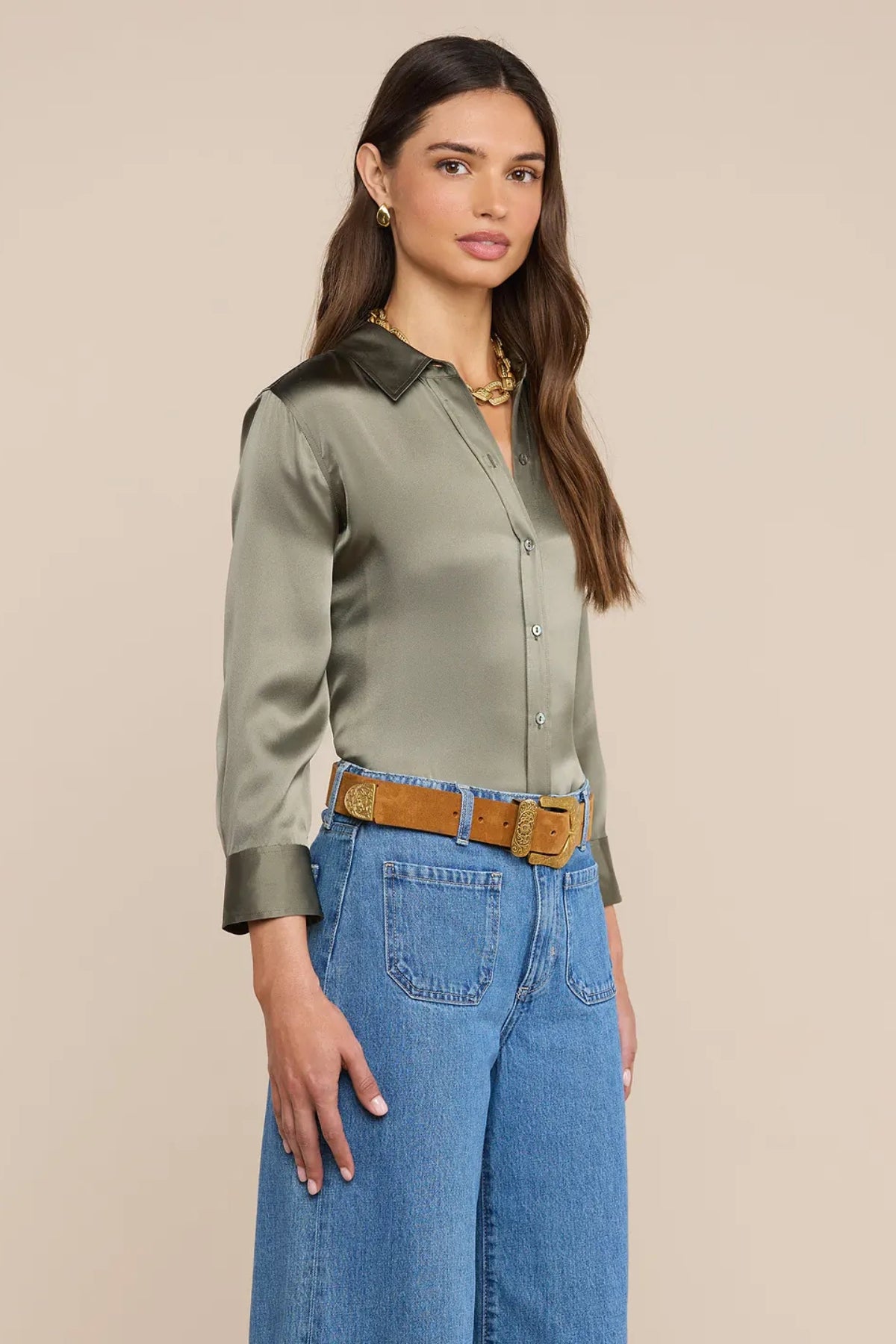 L'AGENCE | Dani 3/4 Sleeve Blouse