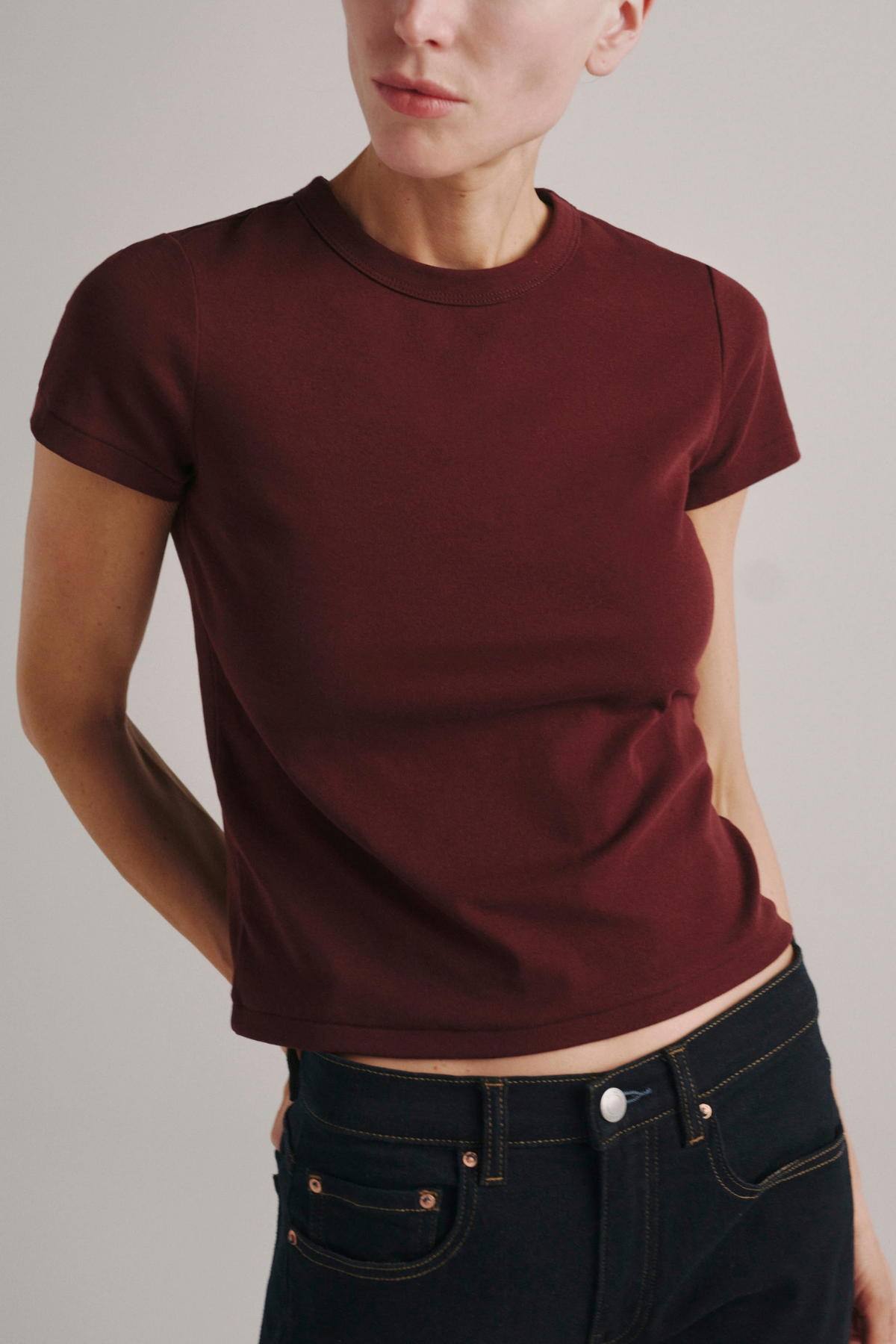 DL1961 | SHRUNKEN TEE - MAROON