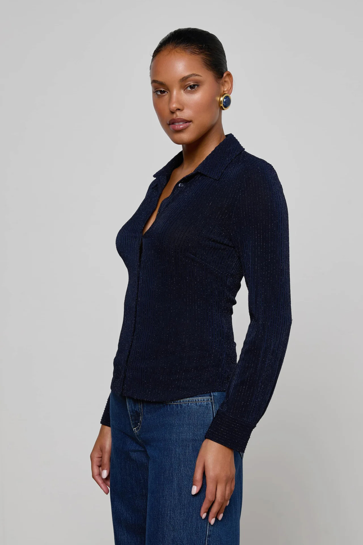 L’AGENCE | INDIANA FITTED BLOUSE
