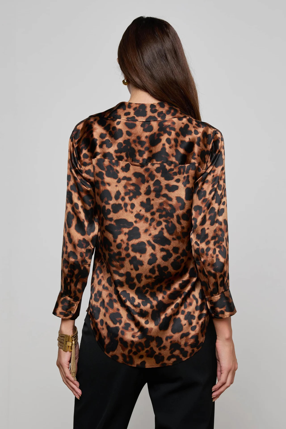 L’AGENCE | DANI BLOUSE- BROWN MULTI