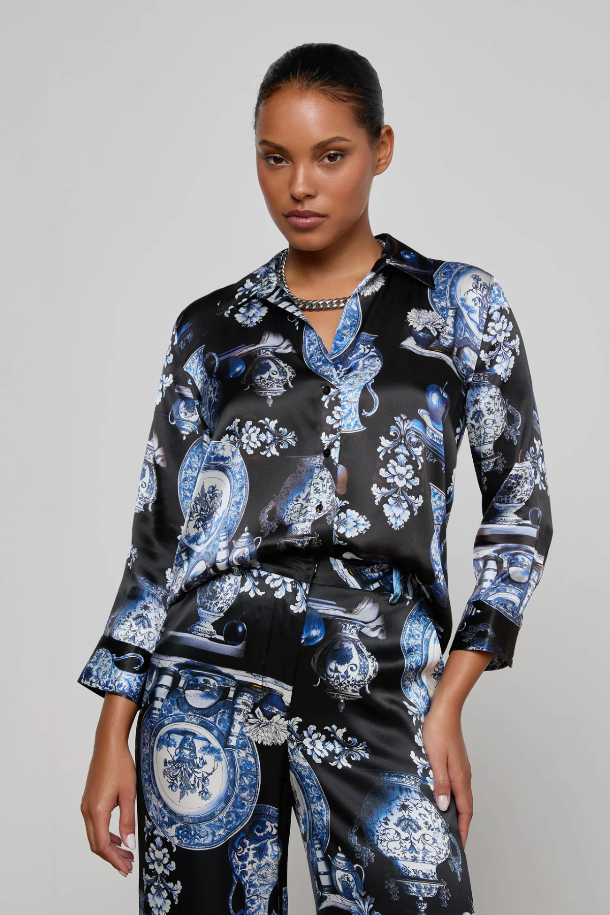 L’AGENCE | DANI BLOUSE- PORCELAIN