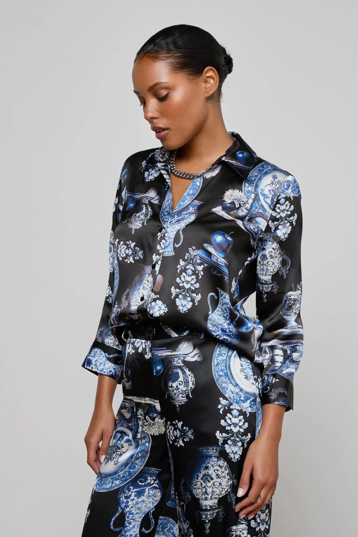 L’AGENCE | DANI BLOUSE- PORCELAIN