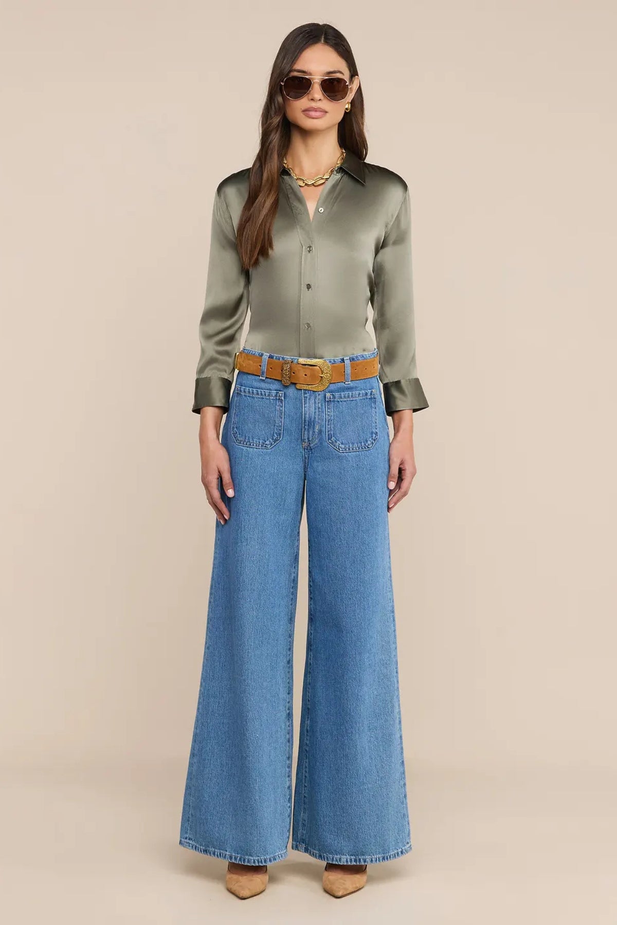 L'AGENCE | Dani 3/4 Sleeve Blouse